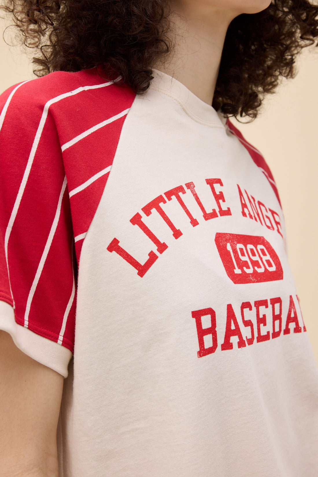 Daydreamer Little Angels Baseball Raglan Dirty White-T-Shirts-West of Woodward Boutique-Vancouver-Canada