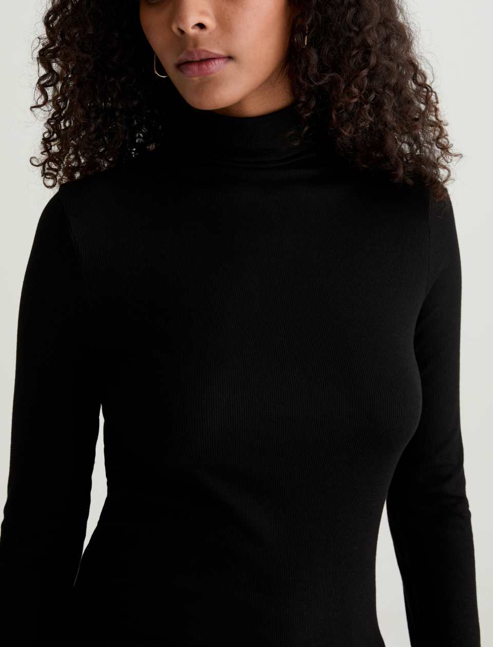 AG Chels Turtleneck Super Black-T-Shirts-West of Woodward Boutique-Vancouver-Canada