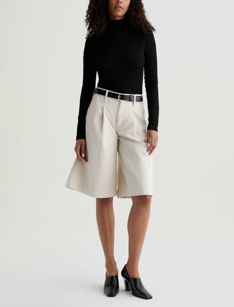 AG Chels Turtleneck Super Black-T-Shirts-West of Woodward Boutique-Vancouver-Canada