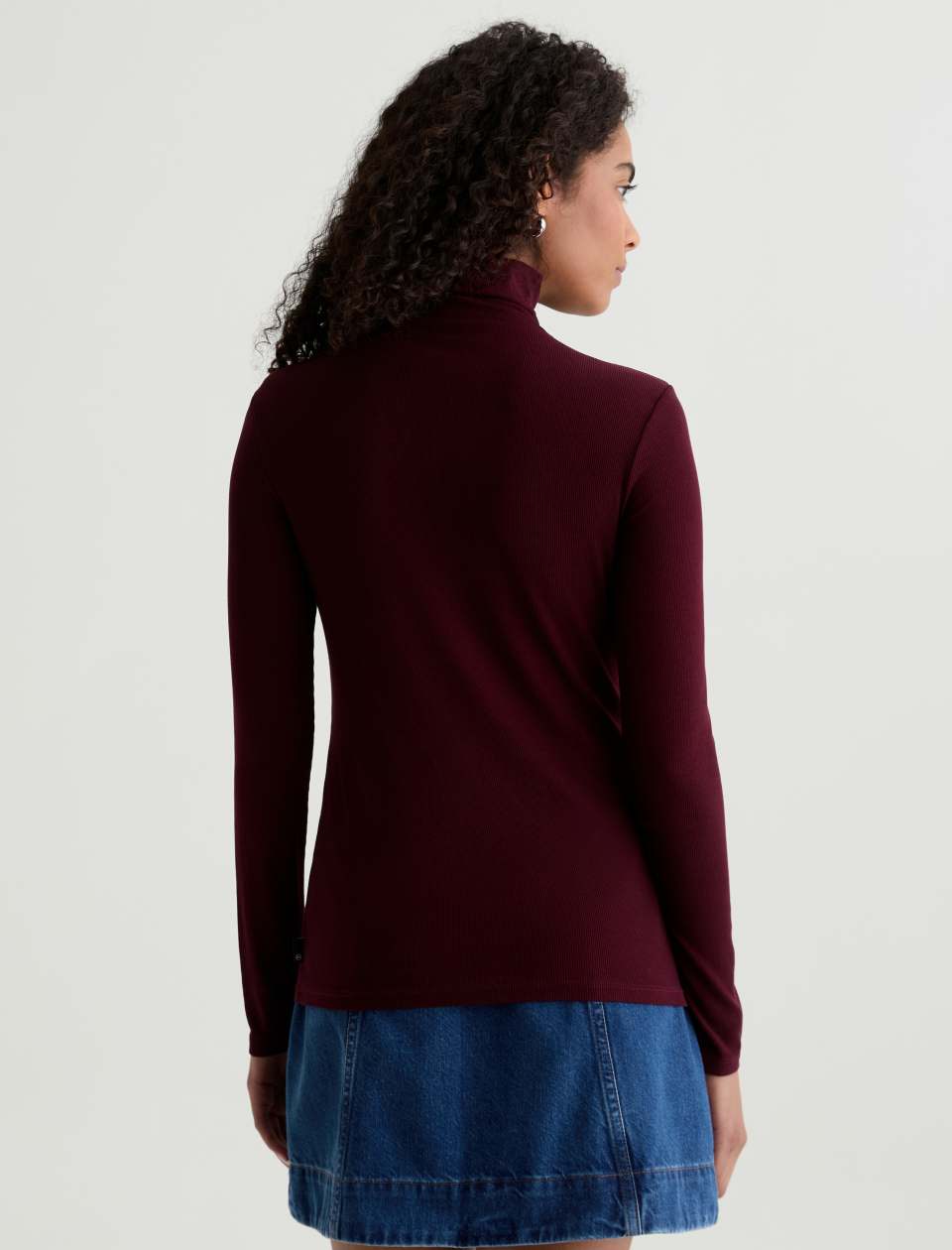 AG Chels Turtleneck Top Winery-T-Shirts-West of Woodward Boutique-Vancouver-Canada