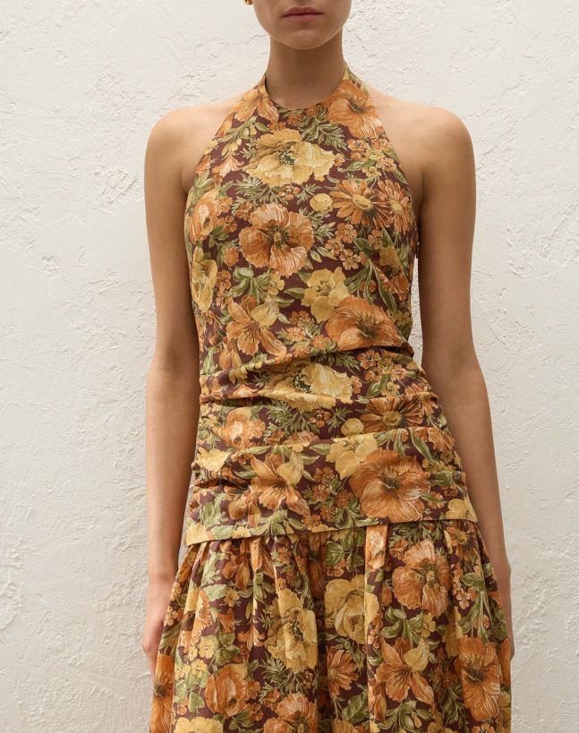 Faithfull Tali Maxi Dress Camellia-Dresses-West of Woodward Boutique-Vancouver-Canada