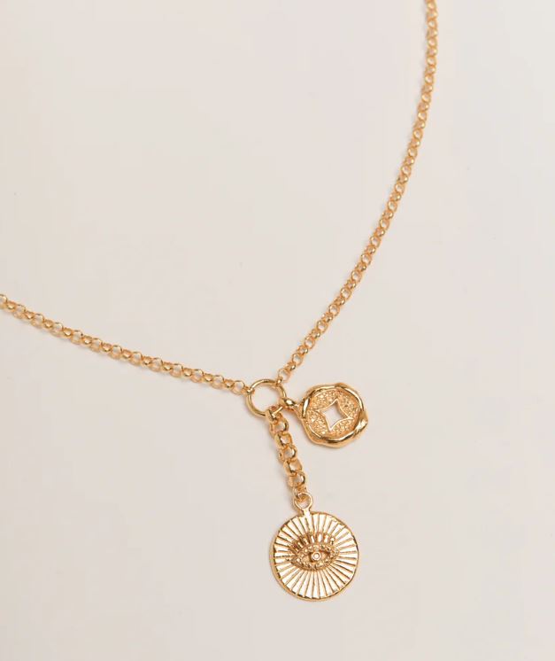 Pamela Card Talismans We Keep Necklace Gold Vermeil-Accessories-West of Woodward Boutique-Vancouver-Canada