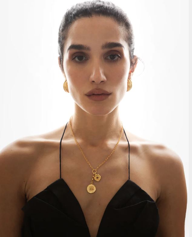 Pamela Card Talismans We Keep Necklace Gold Vermeil-Accessories-West of Woodward Boutique-Vancouver-Canada