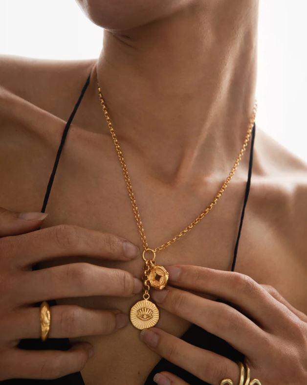 Pamela Card Talismans We Keep Necklace Gold Vermeil-Accessories-West of Woodward Boutique-Vancouver-Canada