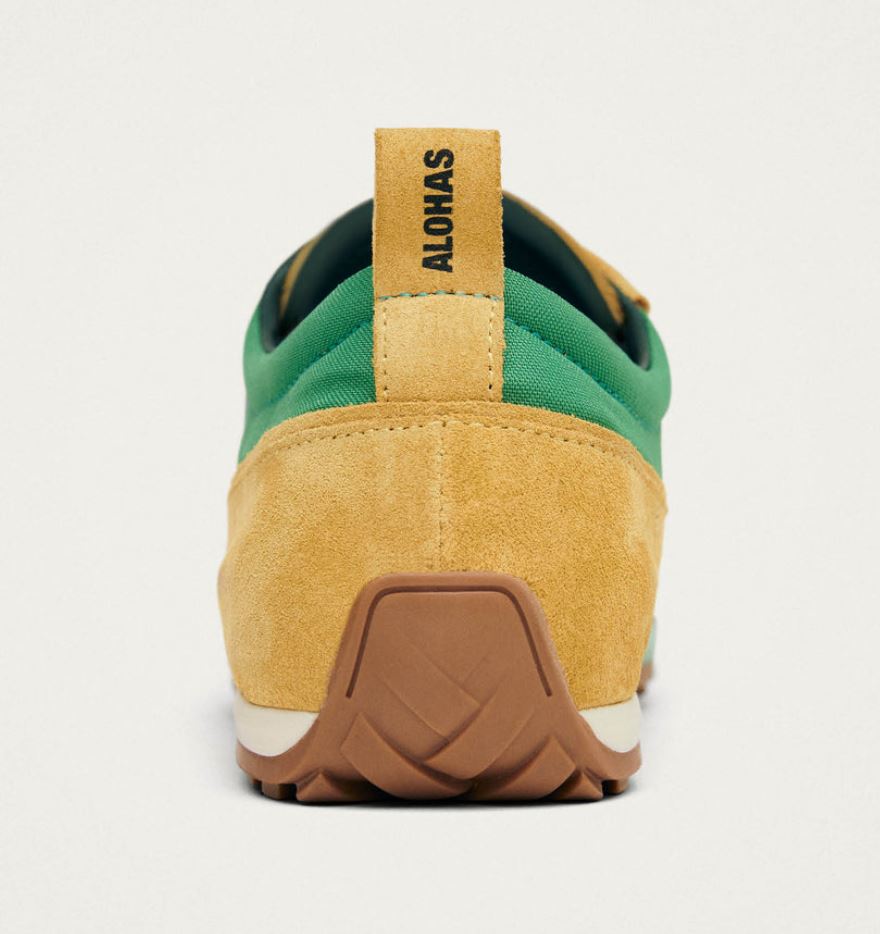 ALOHAS TB.30 Nylon Leather Sneakers Green-Sneakers-West of Woodward Boutique-Vancouver-Canada