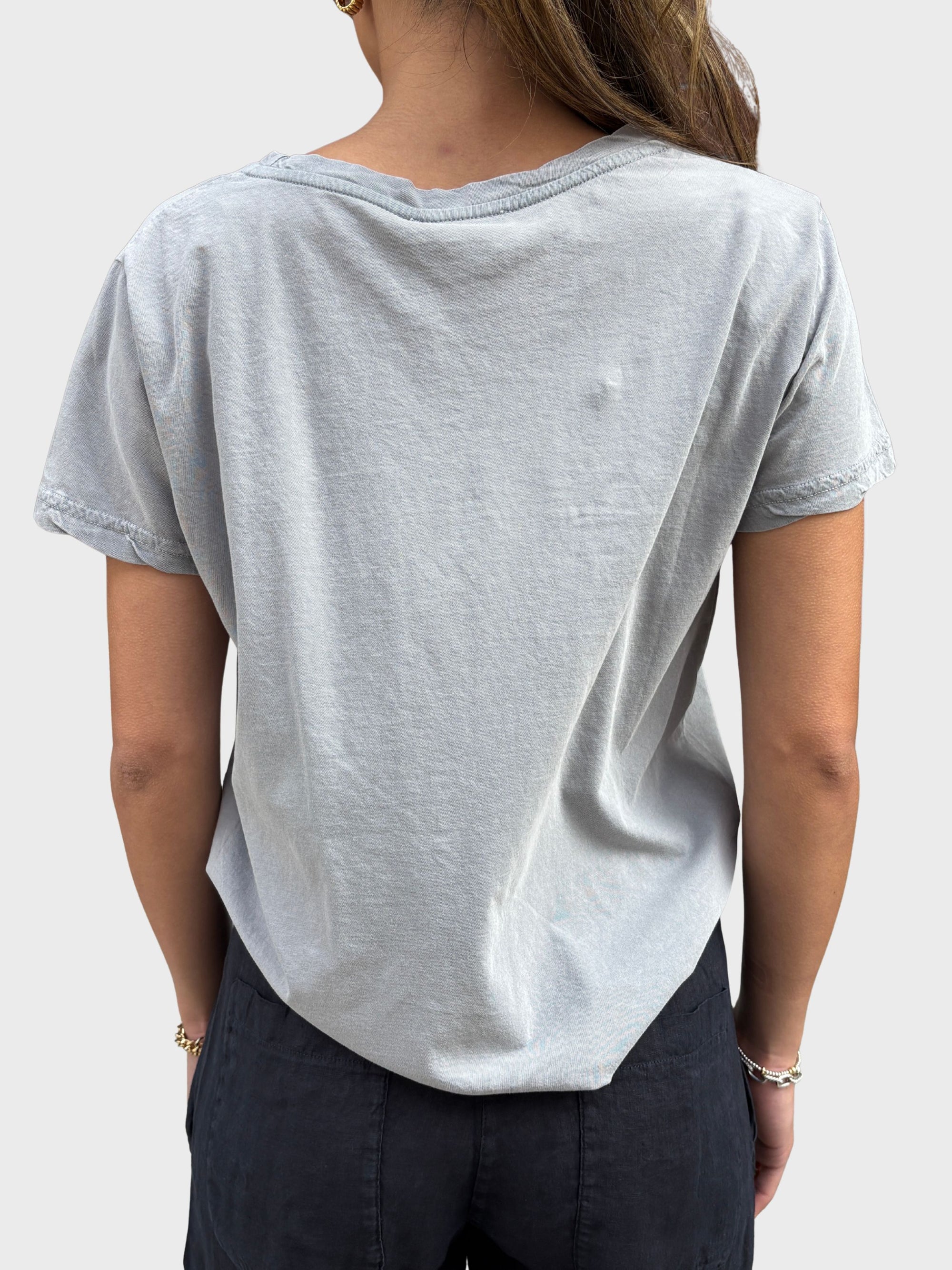 Crossley Barrows Core Tee Dark Pearl Stonewash-T-Shirts-West of Woodward Boutique-Vancouver-Canada