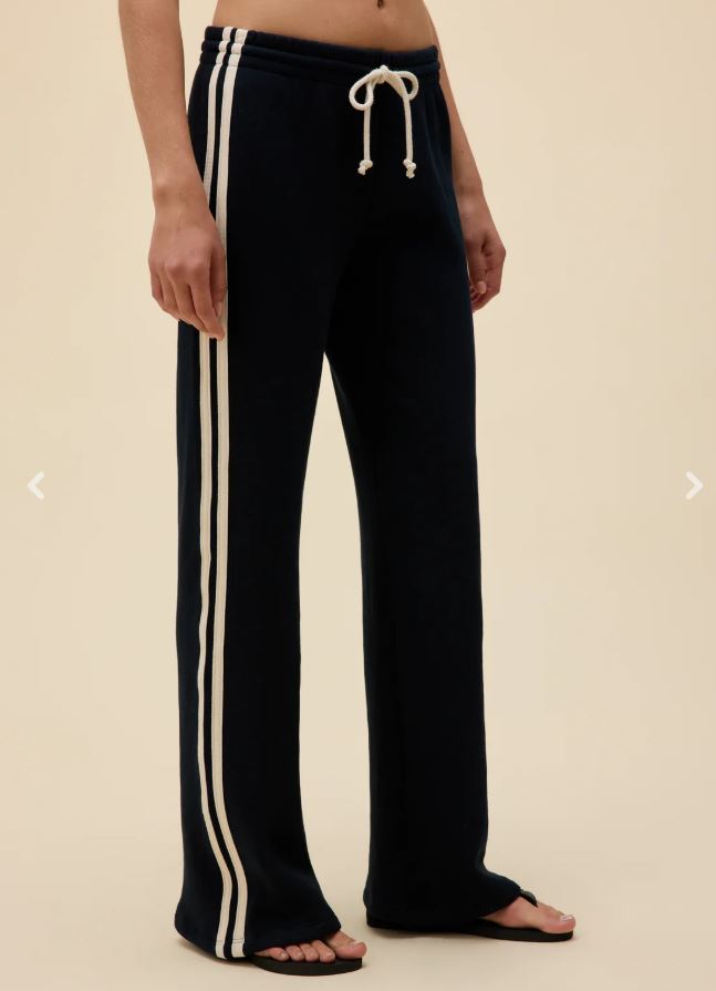 Daydreamer Solid Track Pant Black Onyx-Pants-West of Woodward Boutique-Vancouver-Canada