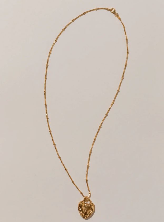 Pamela Card Unveiled Love Necklace 24K Gold Vermeil
