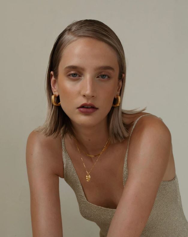 Pamela Card Unveiled Love Necklace 24K Gold Vermeil