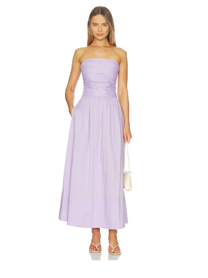 Faithfull Vera Maxi Dress Lilac-Dresses-West of Woodward Boutique-Vancouver-Canada