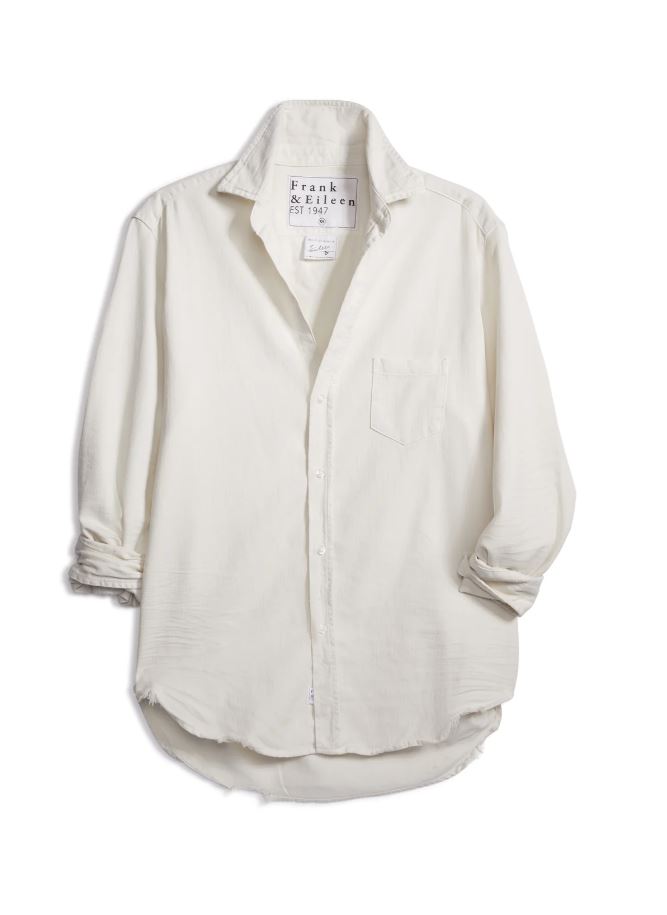 Frank & Eileen Eileen Button Up Shirt Vintage White Denim-Shirts-West of Woodward Boutique-Vancouver-Canada