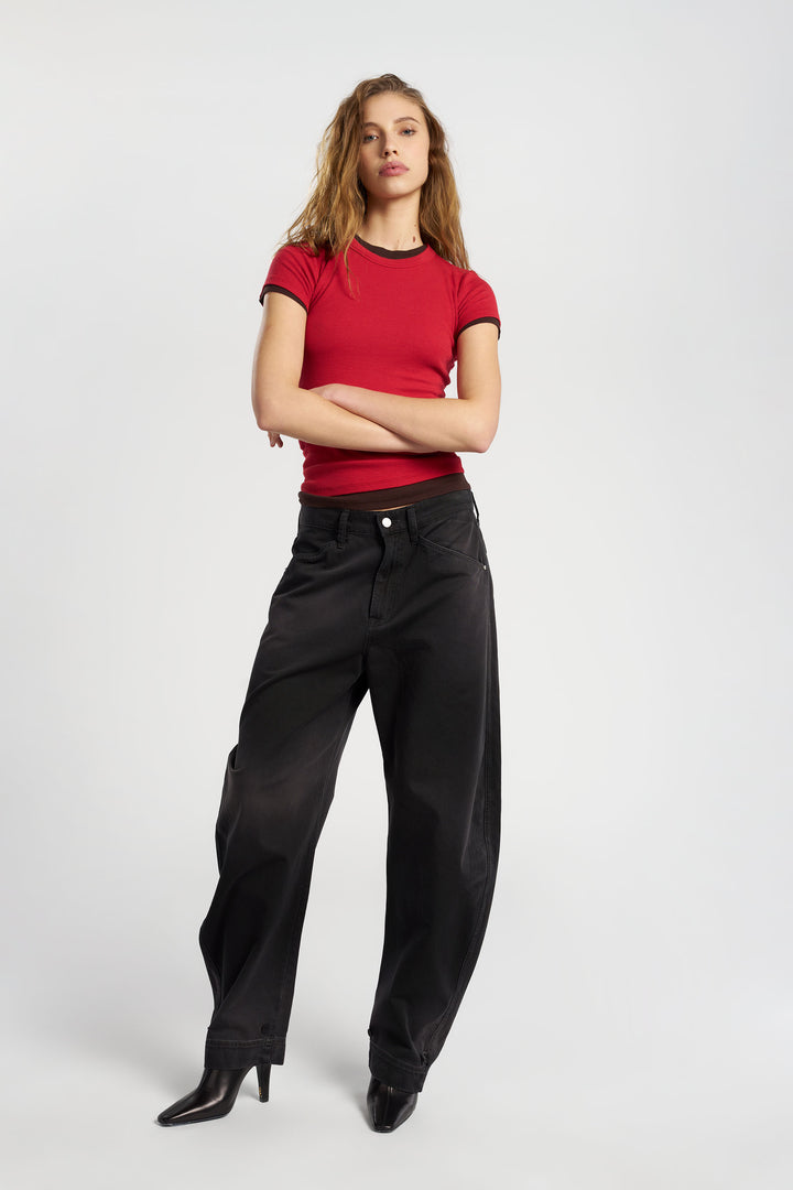 Cotton Citizen Verona Tee Crimson-T-Shirts-West of Woodward Boutique-Vancouver-Canada