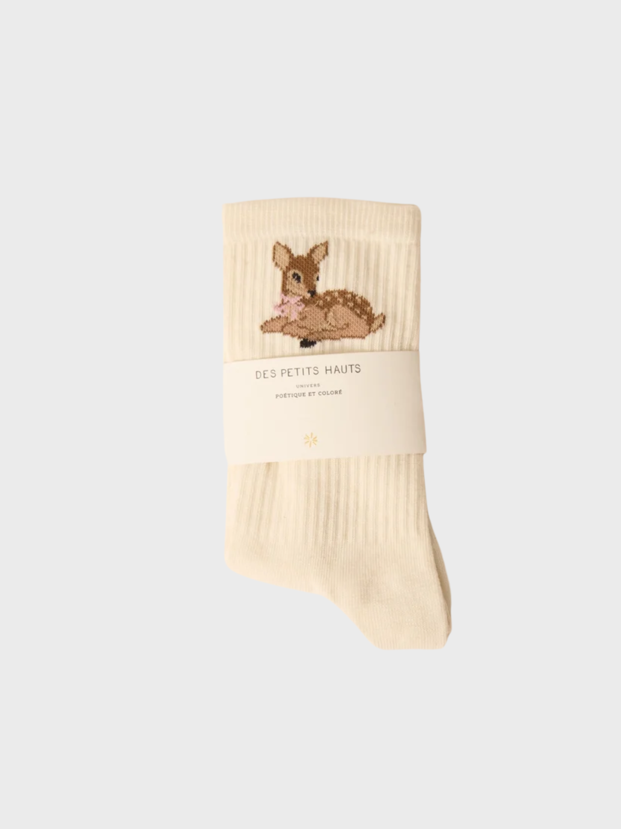 Des Petits Hauts Oasis Socks Creme-Accessories-West of Woodward Boutique-Vancouver-Canada