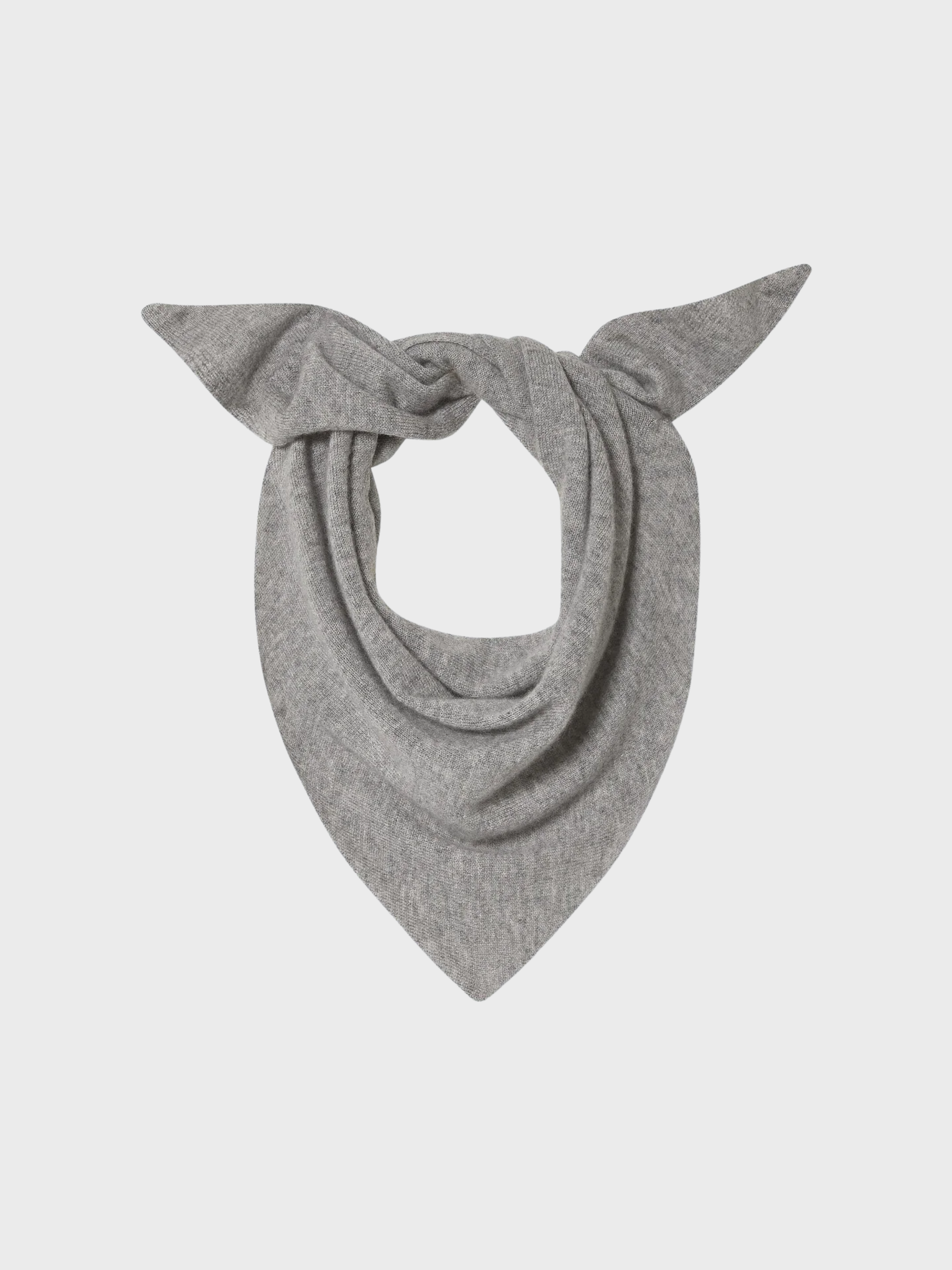 White + Warren Cashmere Neckerchief Grey Heather-Accessories-West of Woodward Boutique-Vancouver-Canada