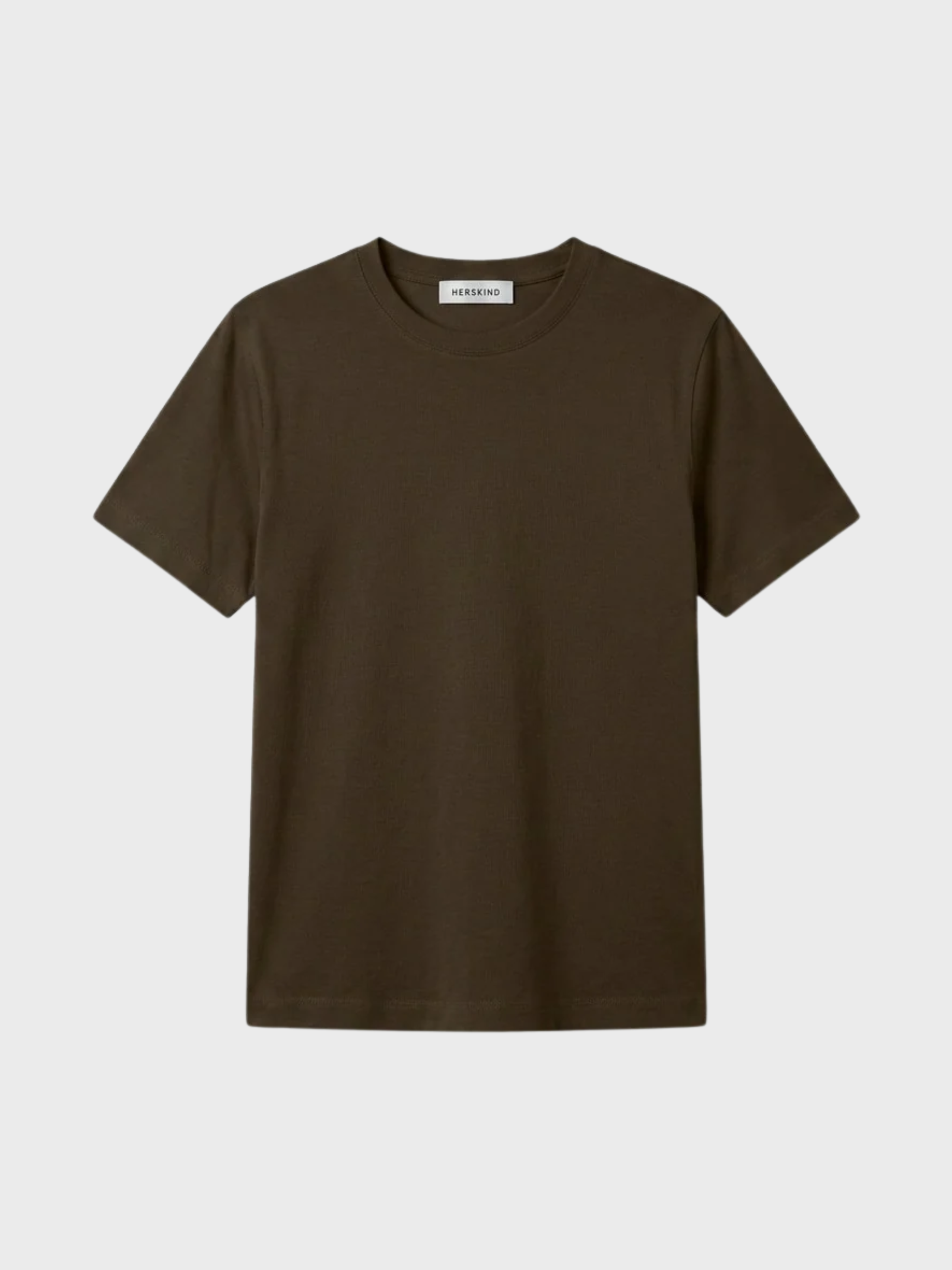 Herskind Ditlev T-shirt Dark Brown-T-Shirts-West of Woodward Boutique-Vancouver-Canada