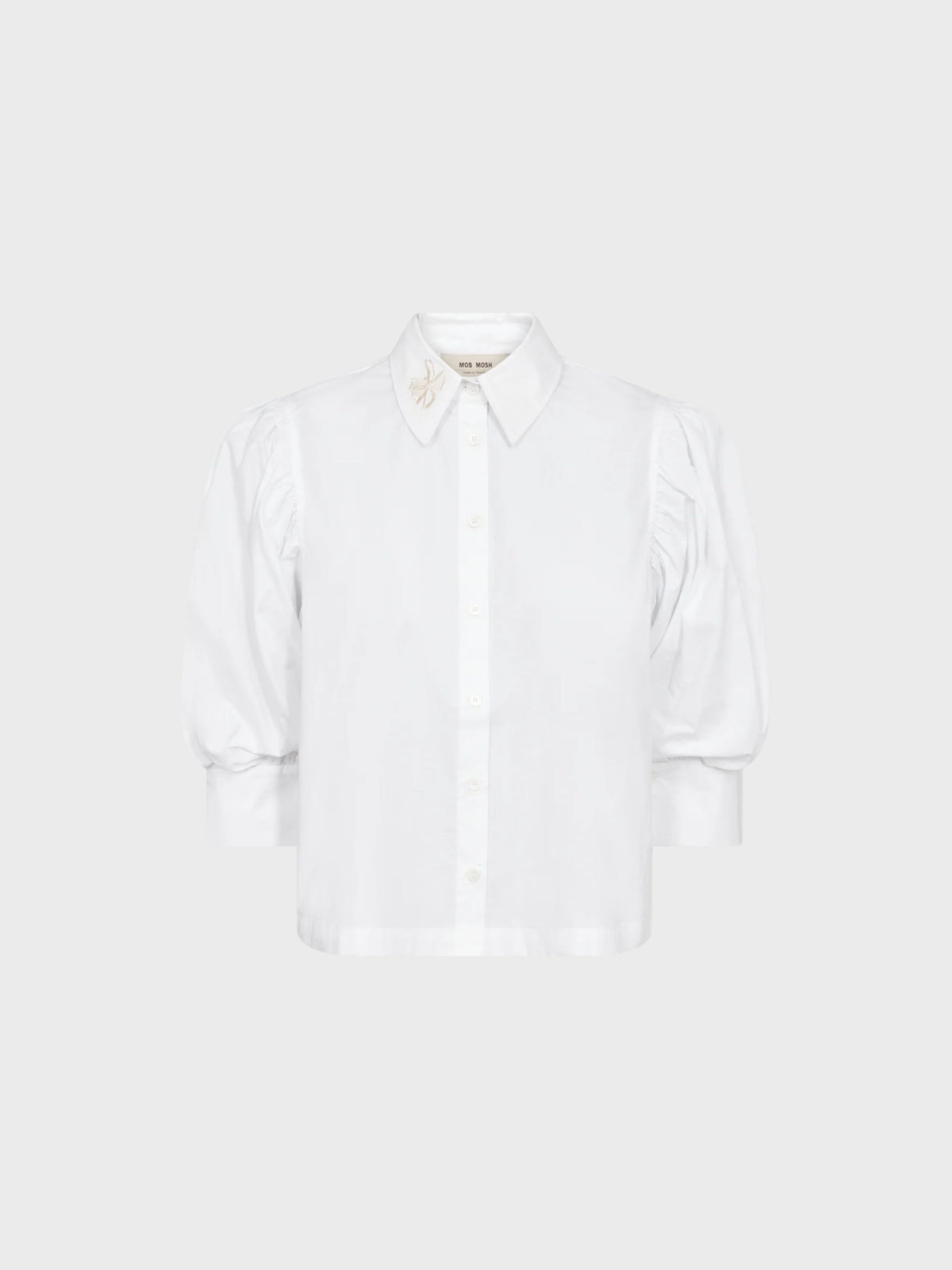 Mos Mosh Adjao Bernat Emb Shirt White-Shirts-West of Woodward Boutique-Vancouver-Canada