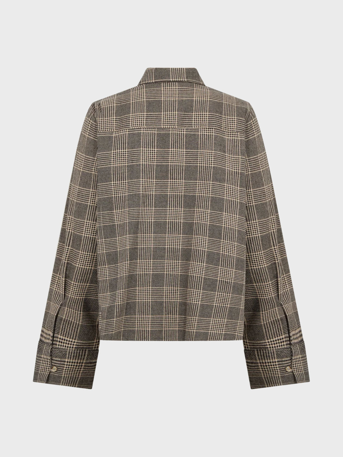 Mos Mosh Ayen Princ Check Shirt Black-Shirts-West of Woodward Boutique-Vancouver-Canada