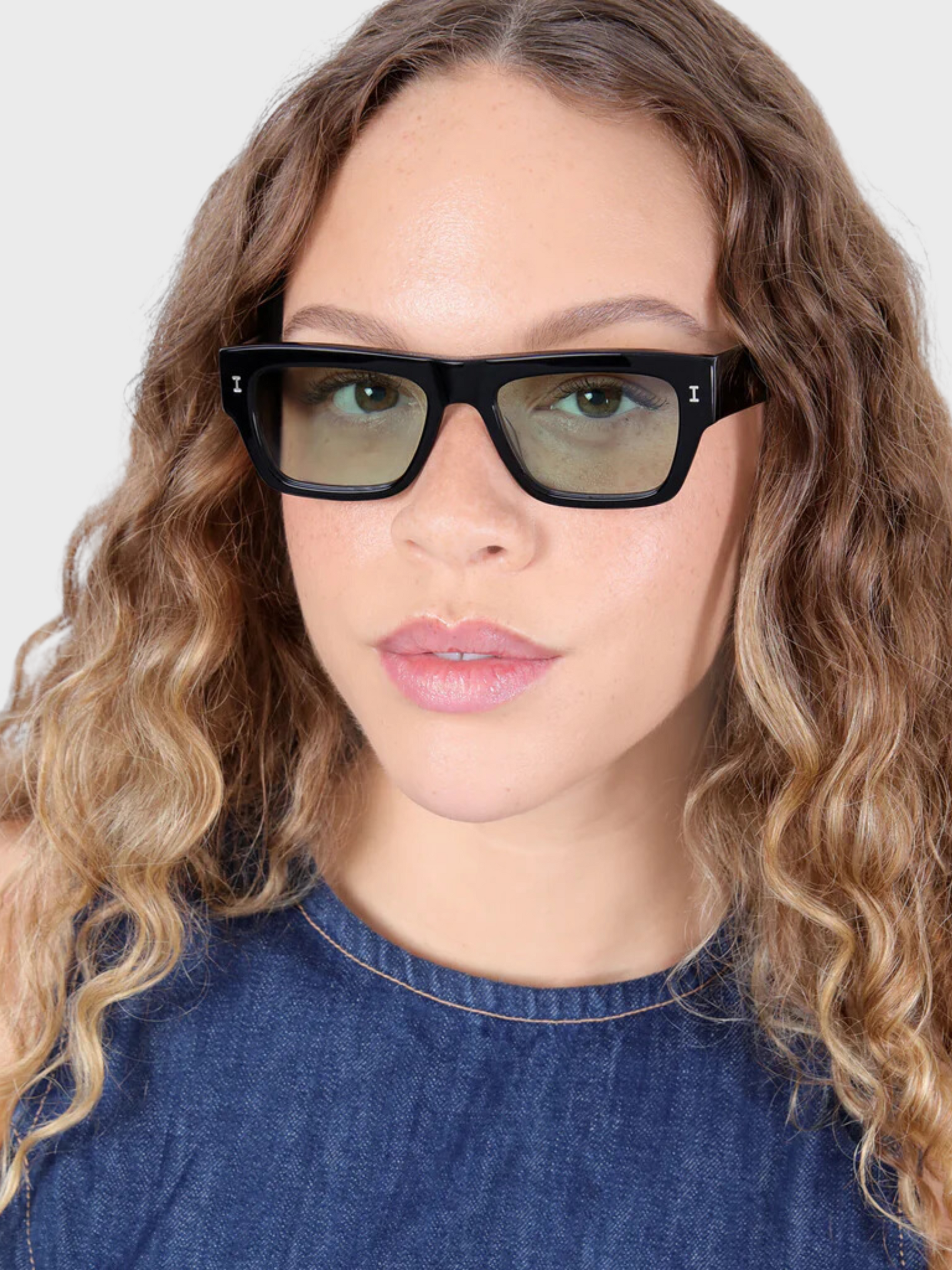 Illesteva Belluna Black Sage See Through Lenses-Accessories-West of Woodward Boutique-Vancouver-Canada