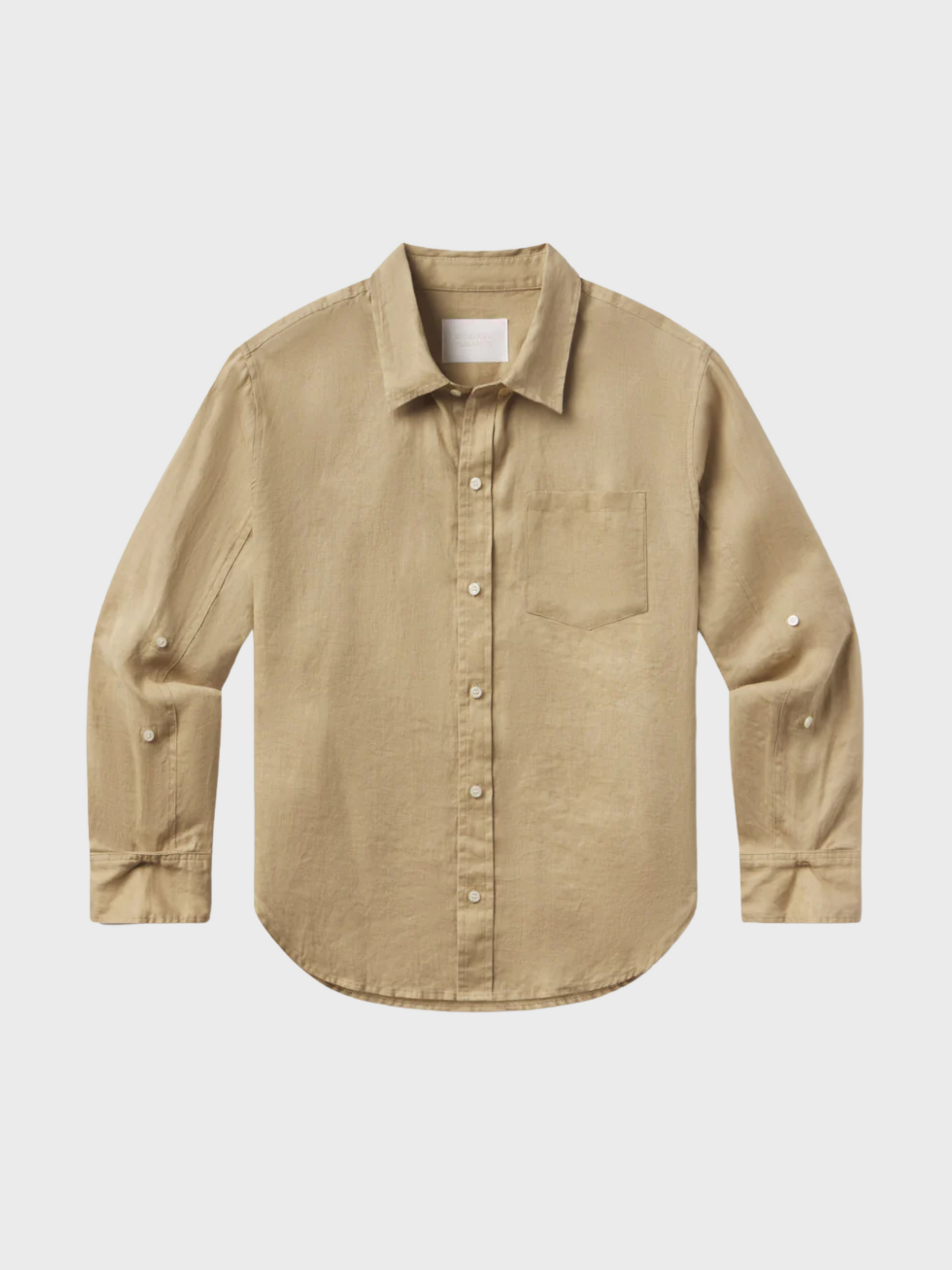 COH Kayla Shrunken Button Up Shirt Gobi-Shirts-West of Woodward Boutique-Vancouver-Canada