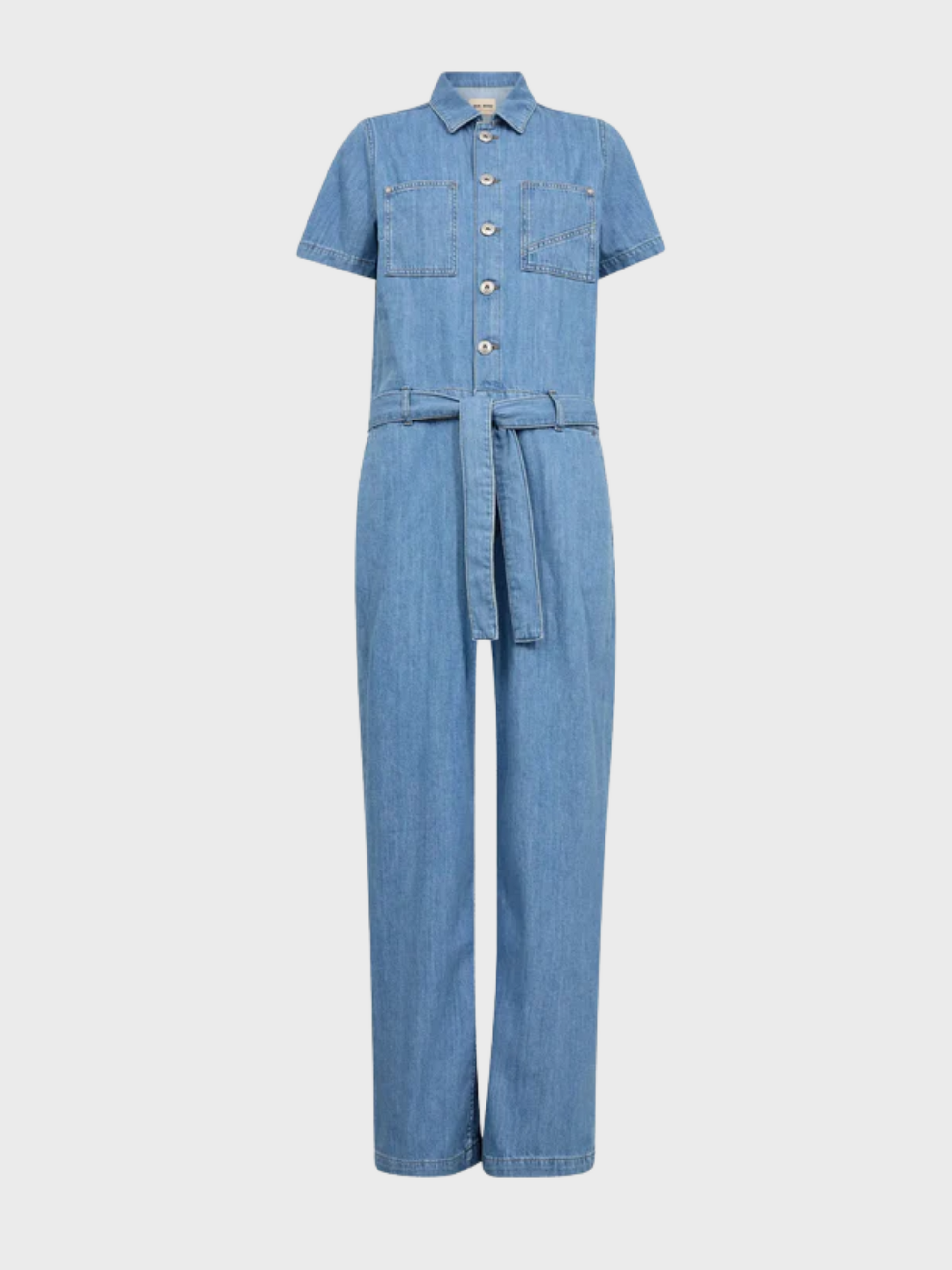 Mos Mosh Vale Alabama Jumpsuit Light Blue-Dresses-West of Woodward Boutique-Vancouver-Canada