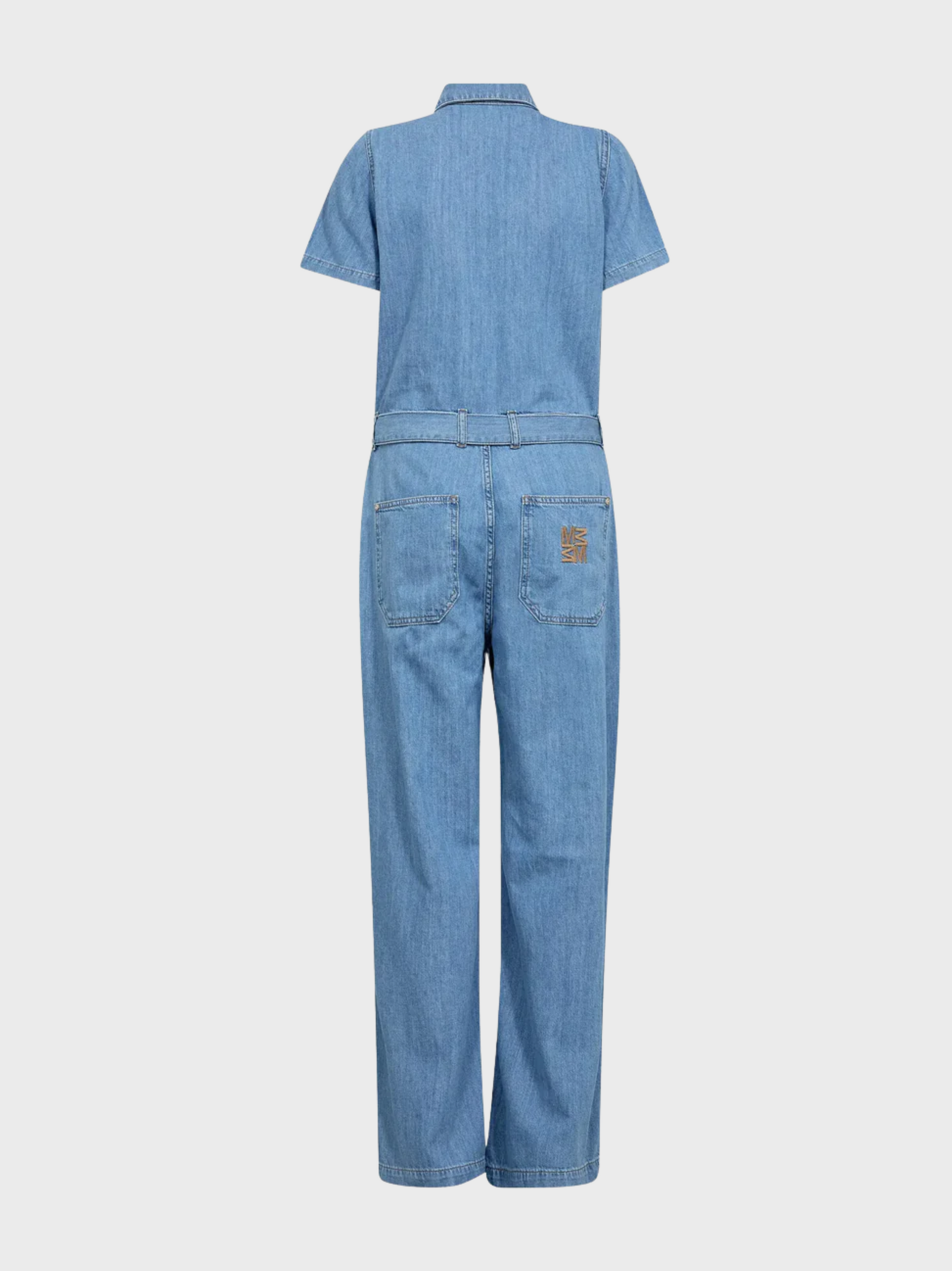 Mos Mosh Vale Alabama Jumpsuit Light Blue-Dresses-West of Woodward Boutique-Vancouver-Canada