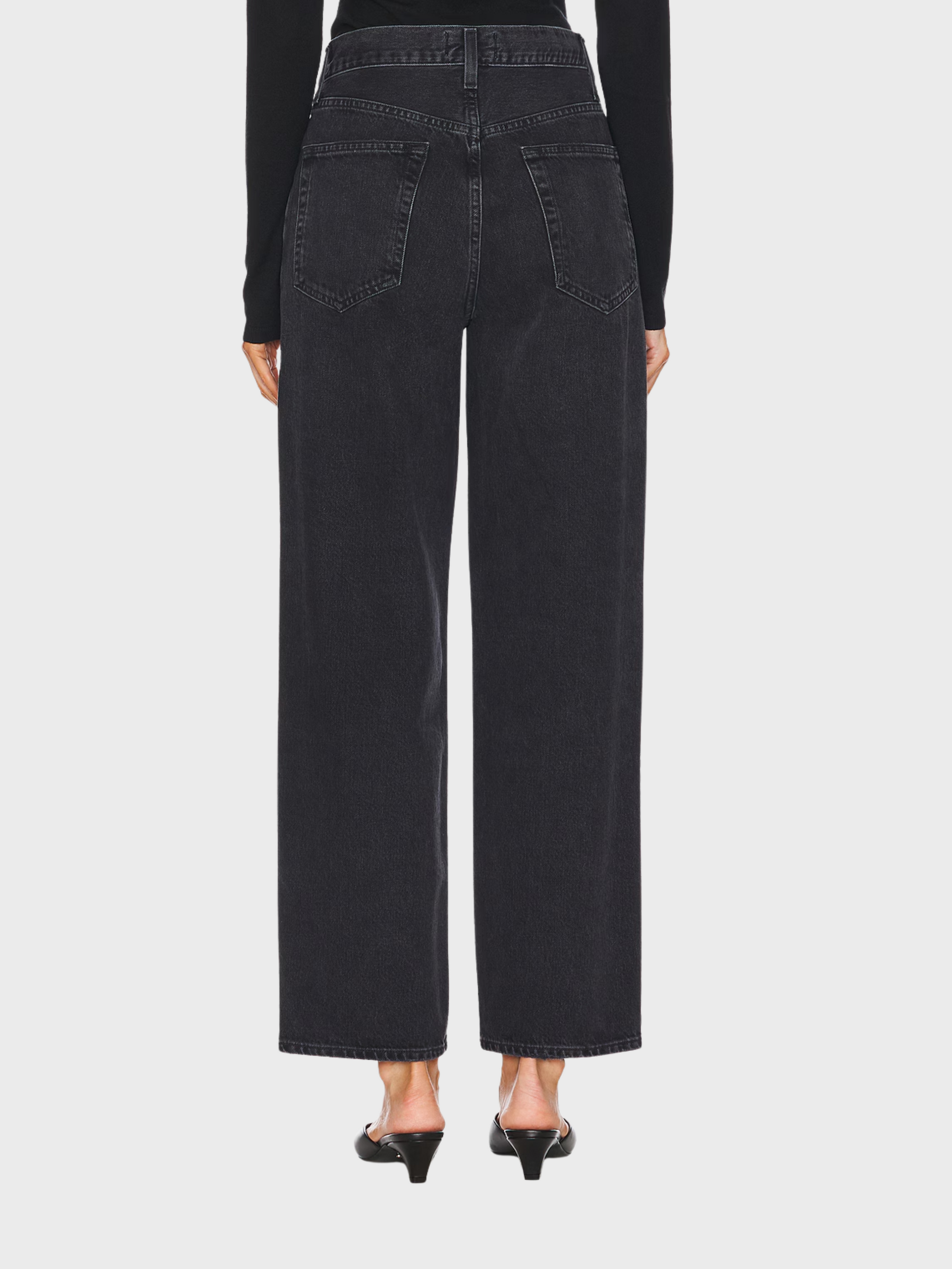 Agolde V-Waist Baggy Denim Jeans Hitch-Denim-West of Woodward Boutique-Vancouver-Canada