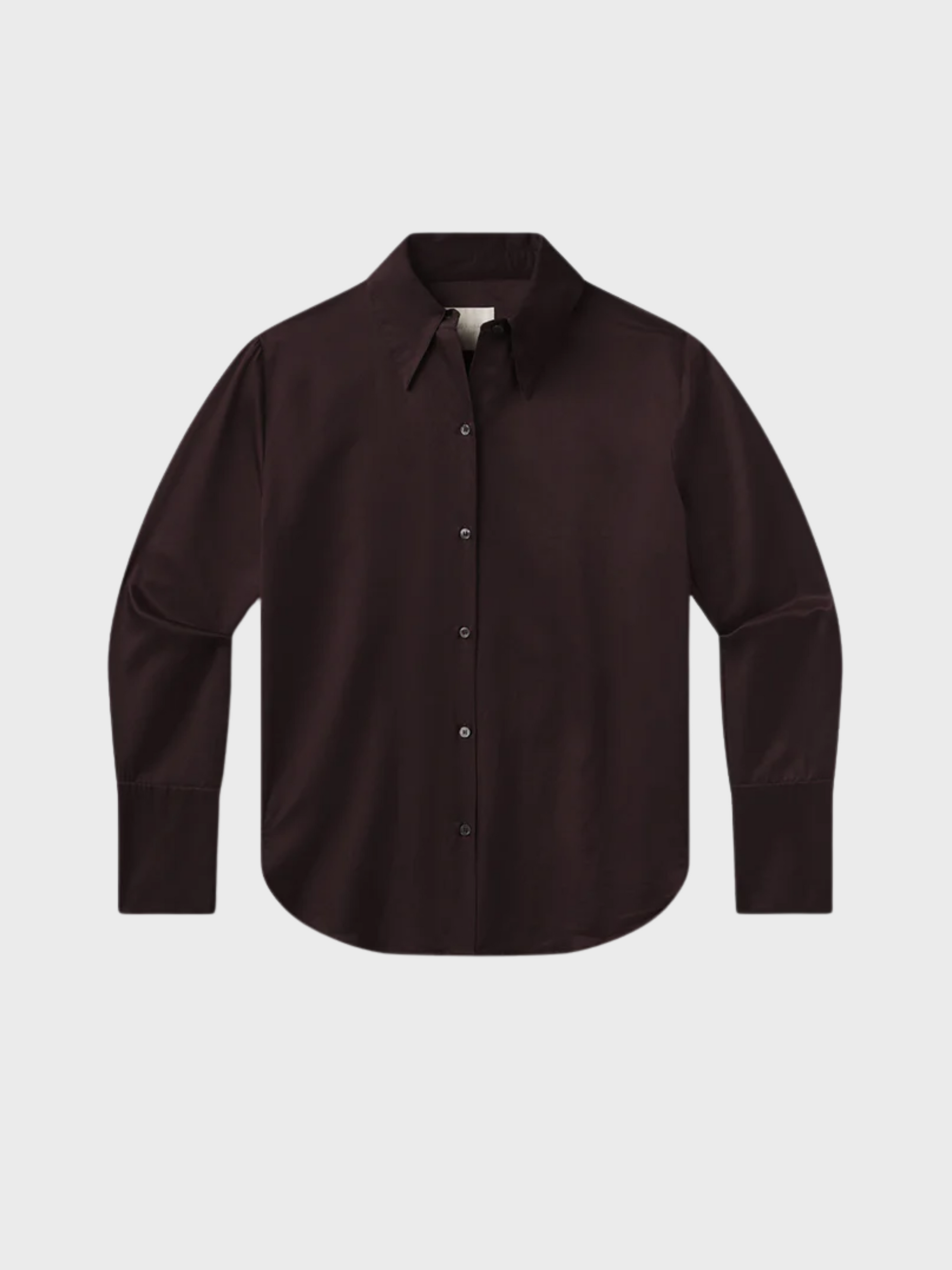COH Camilia Button Up Shirt Chocolate-Shirts-West of Woodward Boutique-Vancouver-Canada