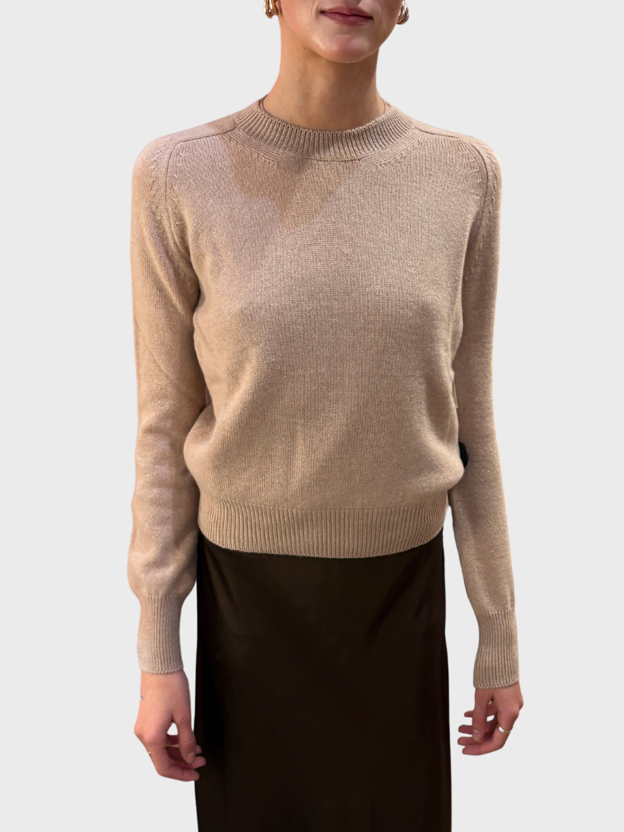 Daniele Fiesoli Cashmere Crewneck Sweater Larix-Sweaters-West of Woodward Boutique-Vancouver-Canada
