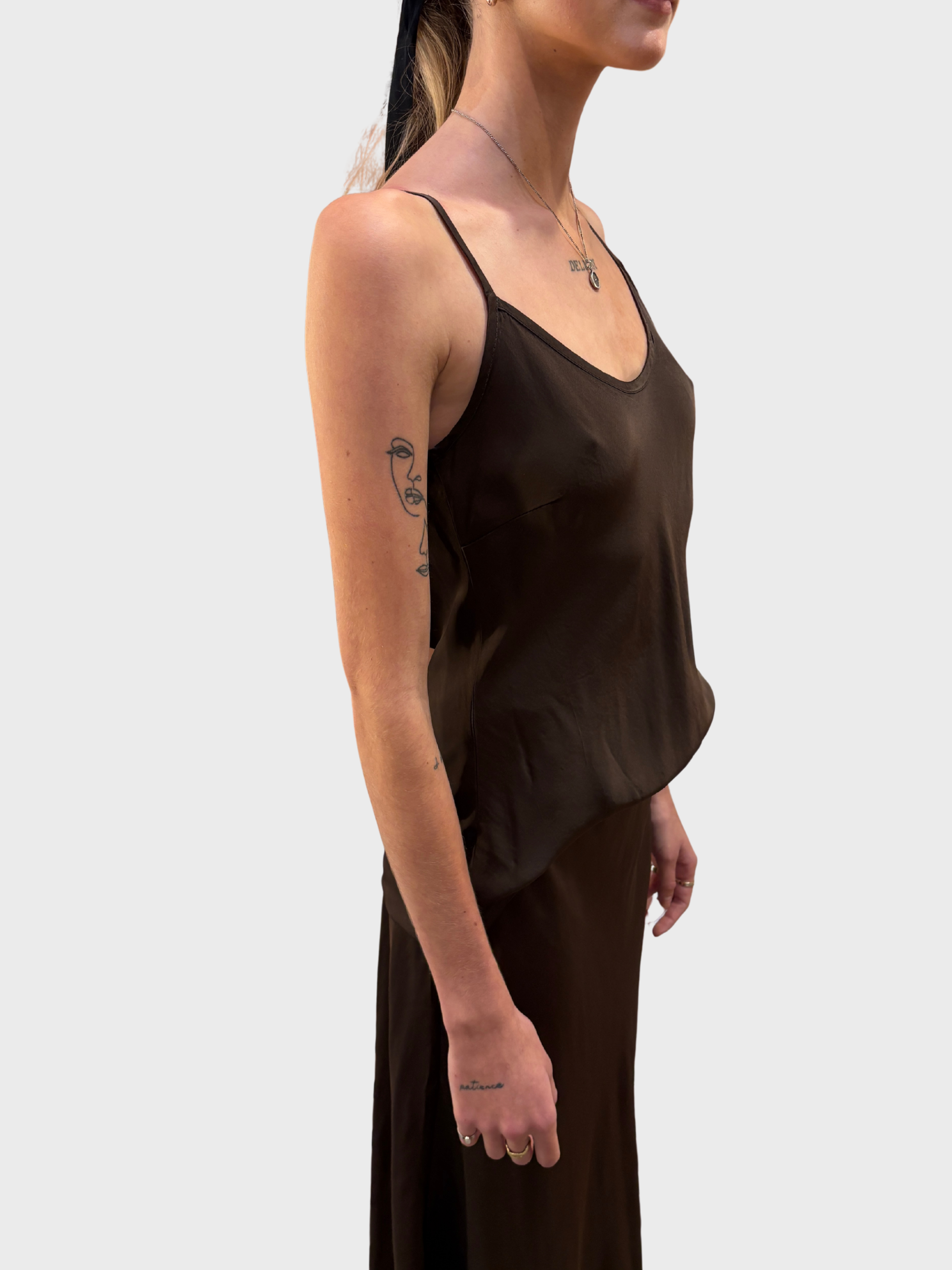 Daniele Fiesoli Viscose Camisole Moka-T-Shirts-West of Woodward Boutique-Vancouver-Canada