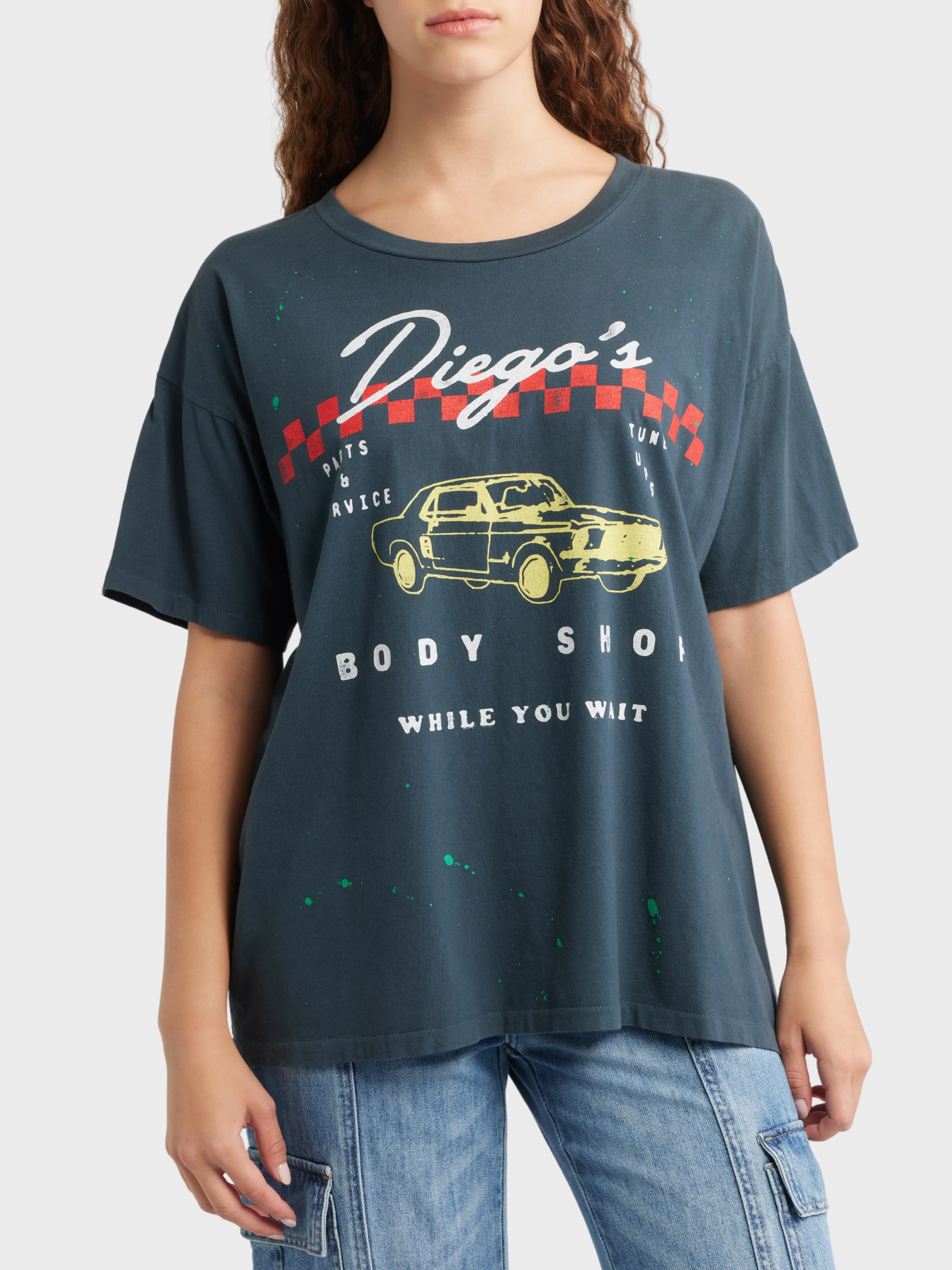 Daydreamer Diego's Body Shop Merch Tee Vintage Black-T-Shirts-West of Woodward Boutique-Vancouver-Canada