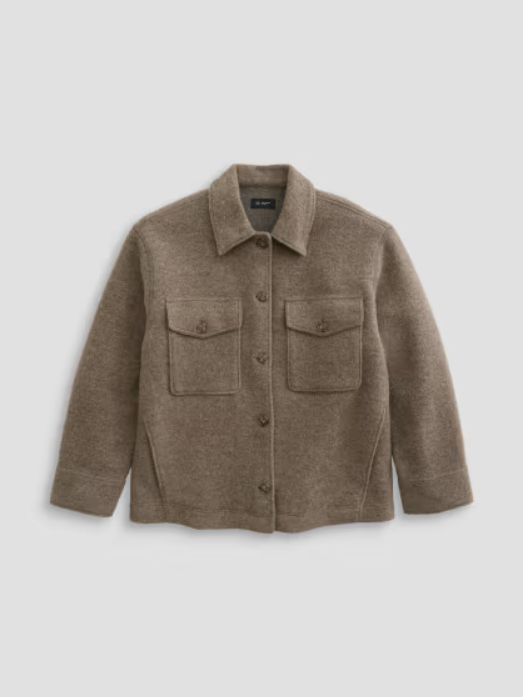 AG Zola Shirt Jacket Melange Stone-Jackets-West of Woodward Boutique-Vancouver-Canada