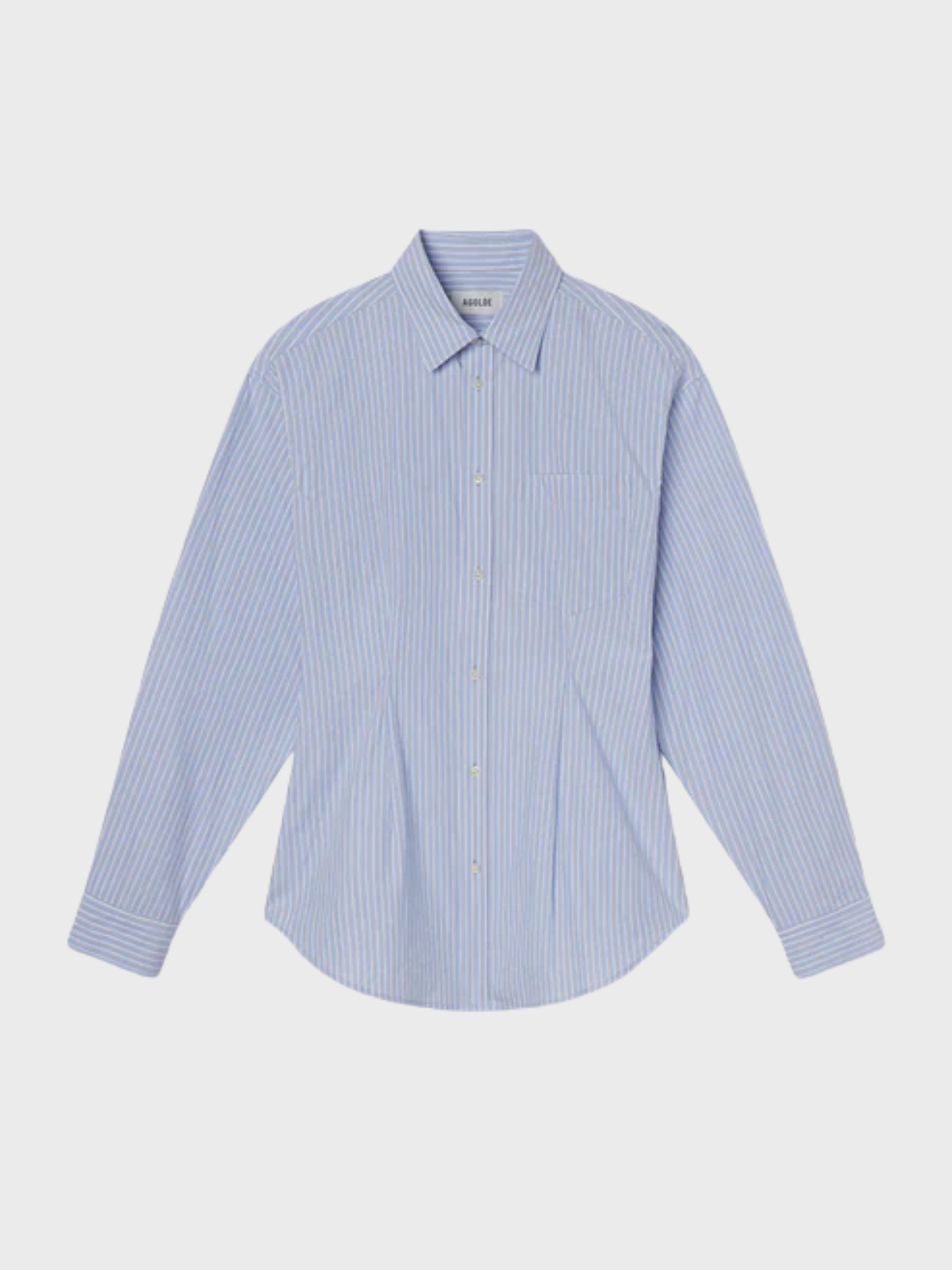 Agolde Cinch Shirt Webb Stripe-Shirts-West of Woodward Boutique-Vancouver-Canada