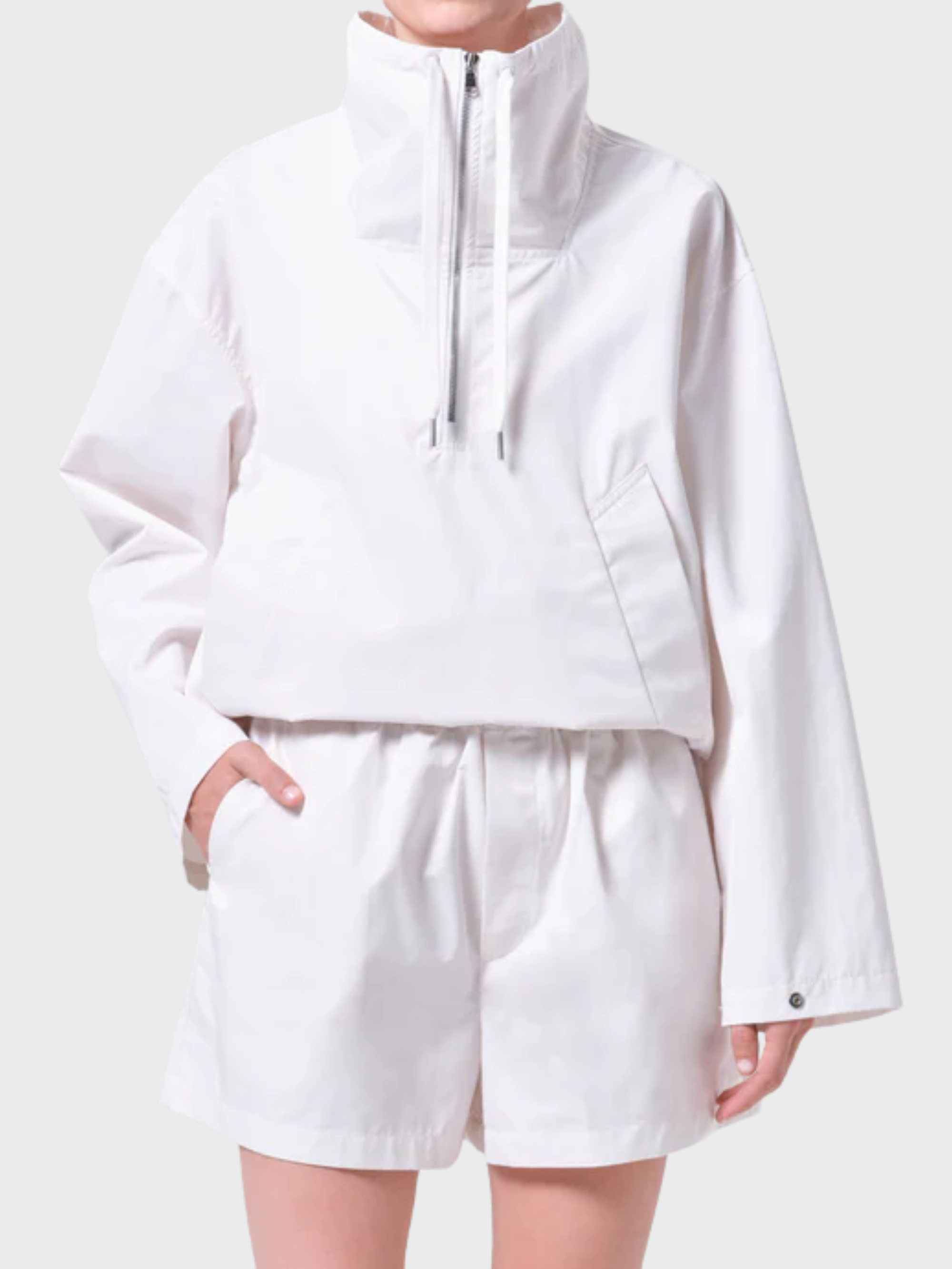 Agolde Lydia Jacket Chalk White-Jackets-West of Woodward Boutique-Vancouver-Canada