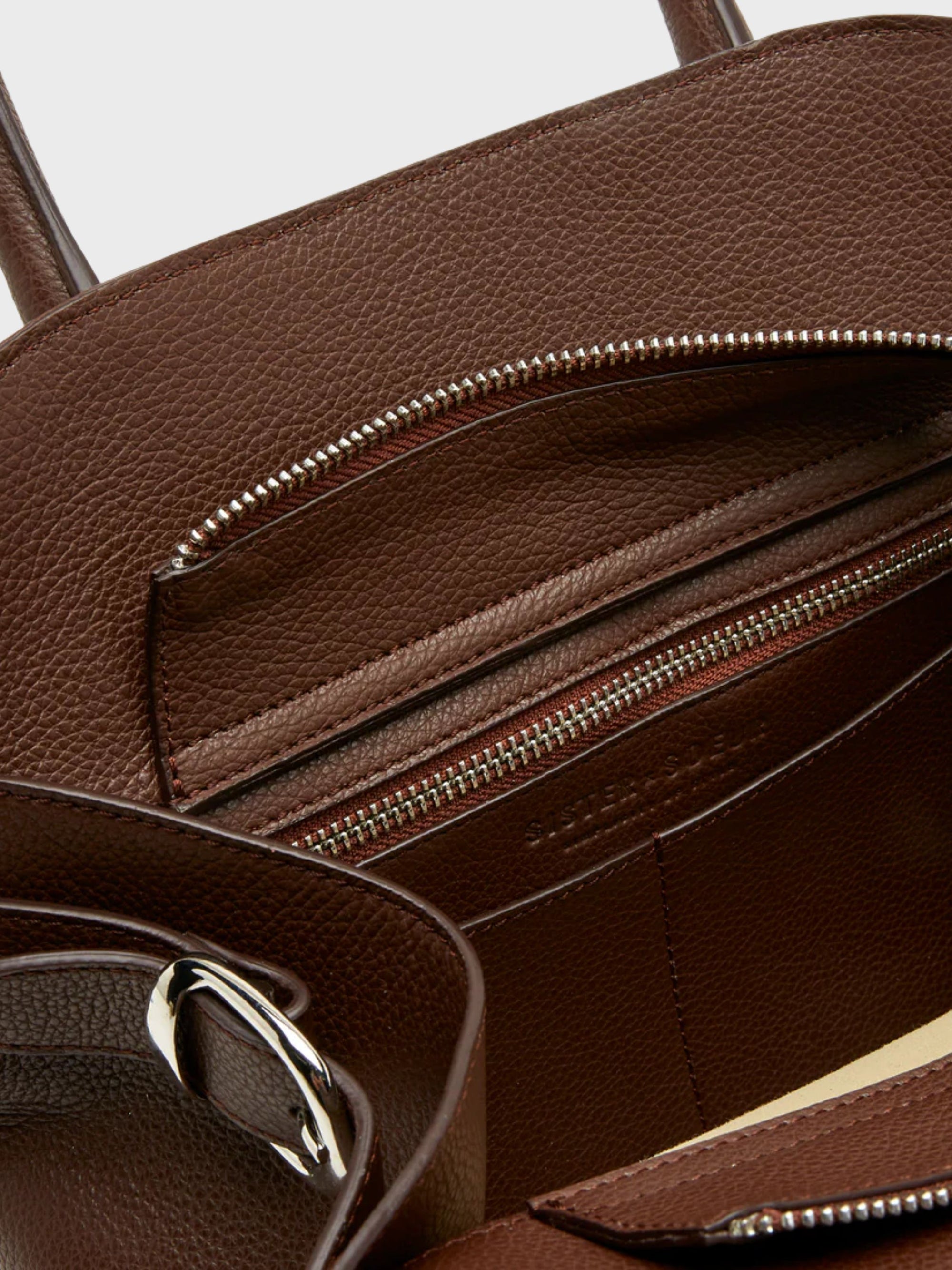 Sister Soeur Teagan Brown Leather Bag-Accessories-West of Woodward Boutique-Vancouver-Canada