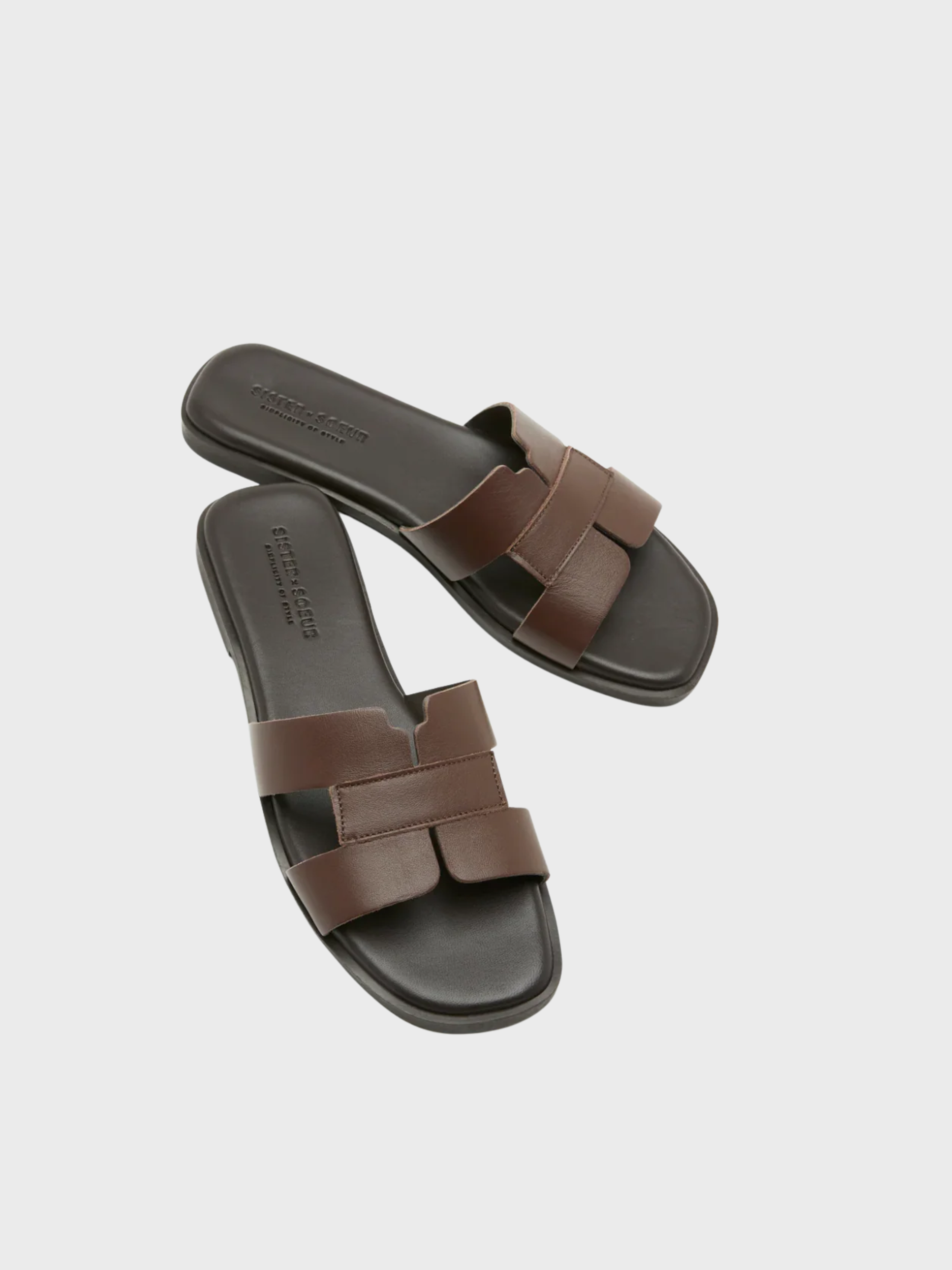 Sister Soeur Barb Sandal Dark Brown-Sneakers-West of Woodward Boutique-Vancouver-Canada