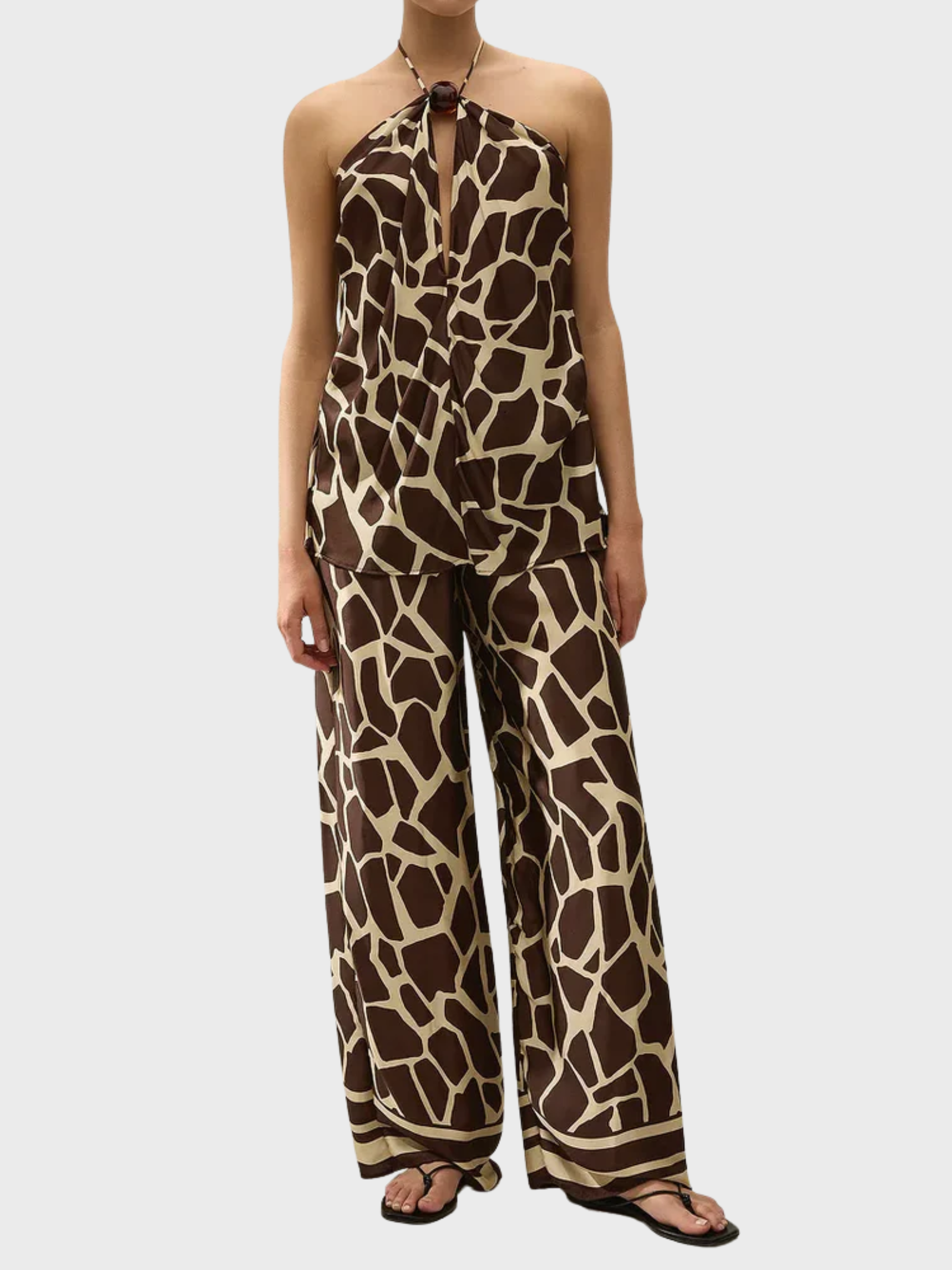 Faithfull Suede Halter Top Ombra-T-Shirts-West of Woodward Boutique-Vancouver-Canada