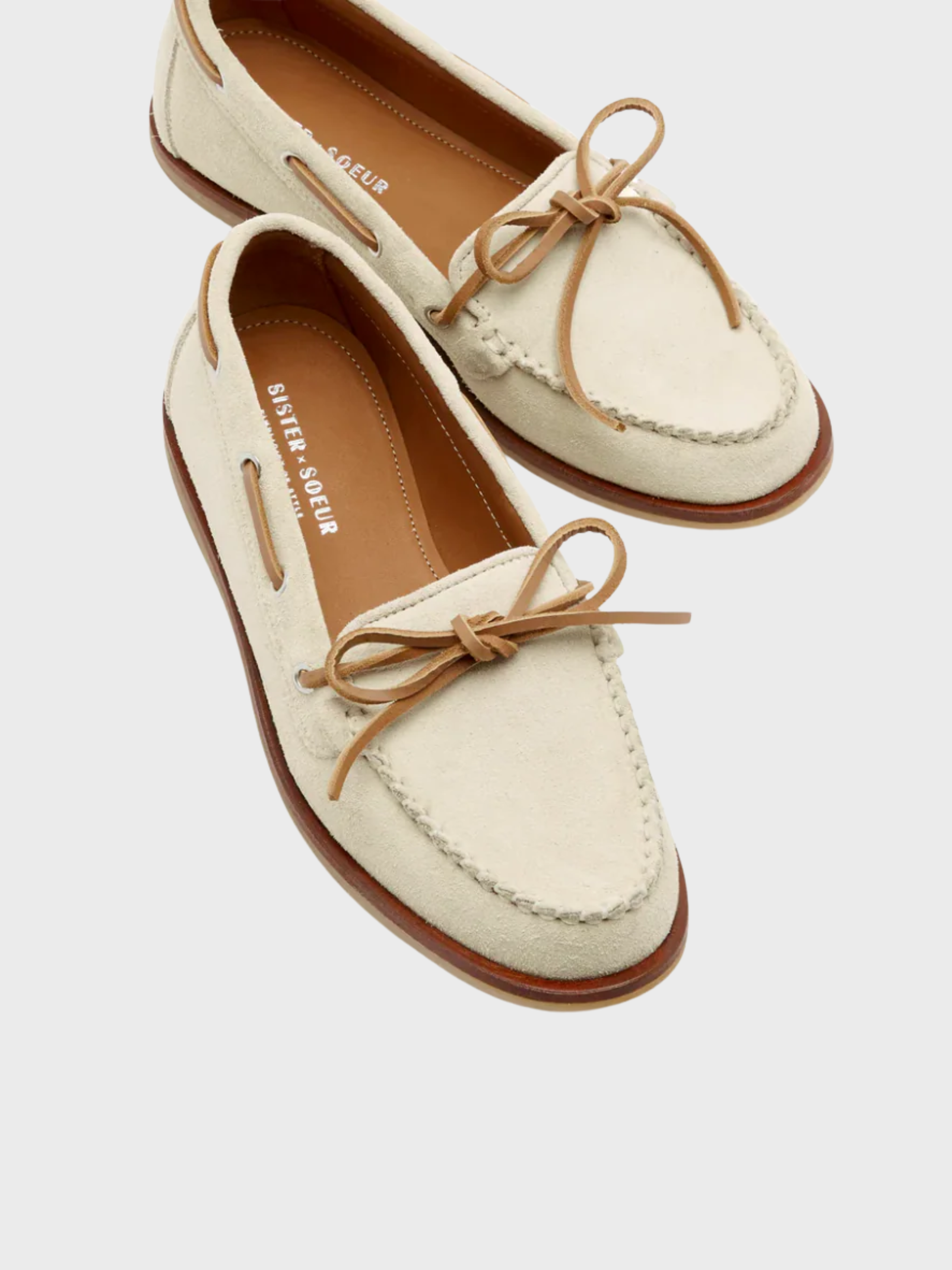 Sister Soeur Kayla Boat Shoe Beige-Sneakers-West of Woodward Boutique-Vancouver-Canada