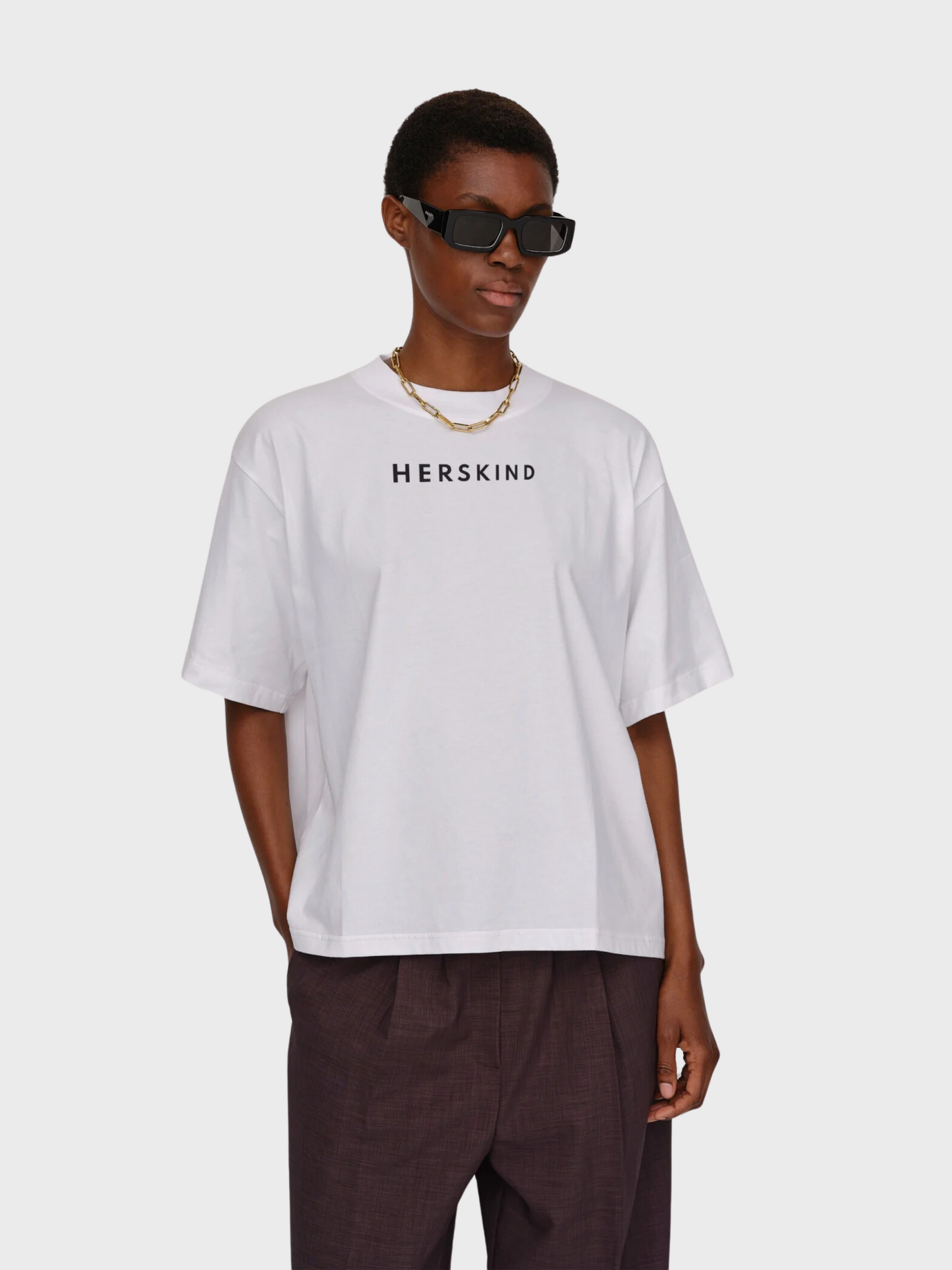 Herskind OS T-Shirt White Logo-T-Shirts-West of Woodward Boutique-Vancouver-Canada