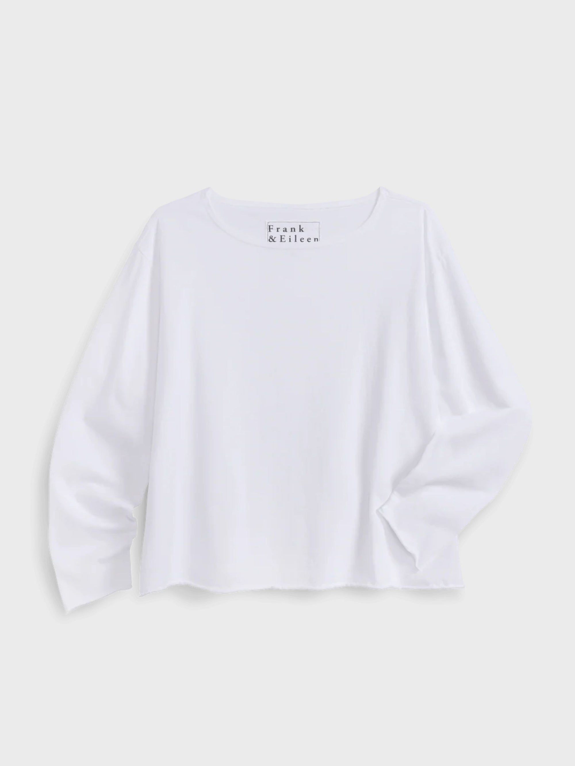 Frank & Eileen Boatneck LS Tee Vintage White-T-Shirts-West of Woodward Boutique-Vancouver-Canada