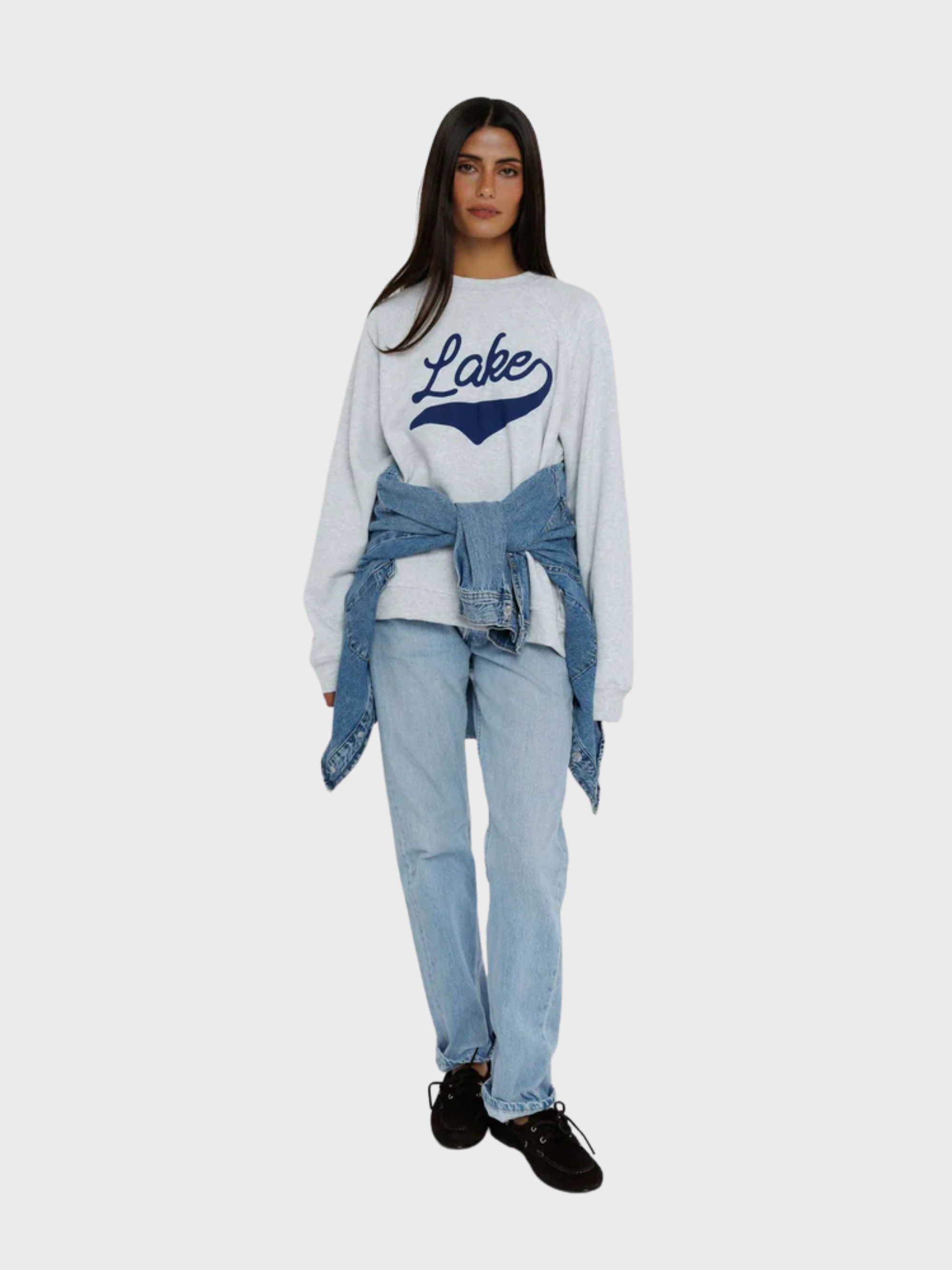 Sunny Somewhere Lake Raglan Sweatshirt Heather Ash-Sweatshirts-West of Woodward Boutique-Vancouver-Canada