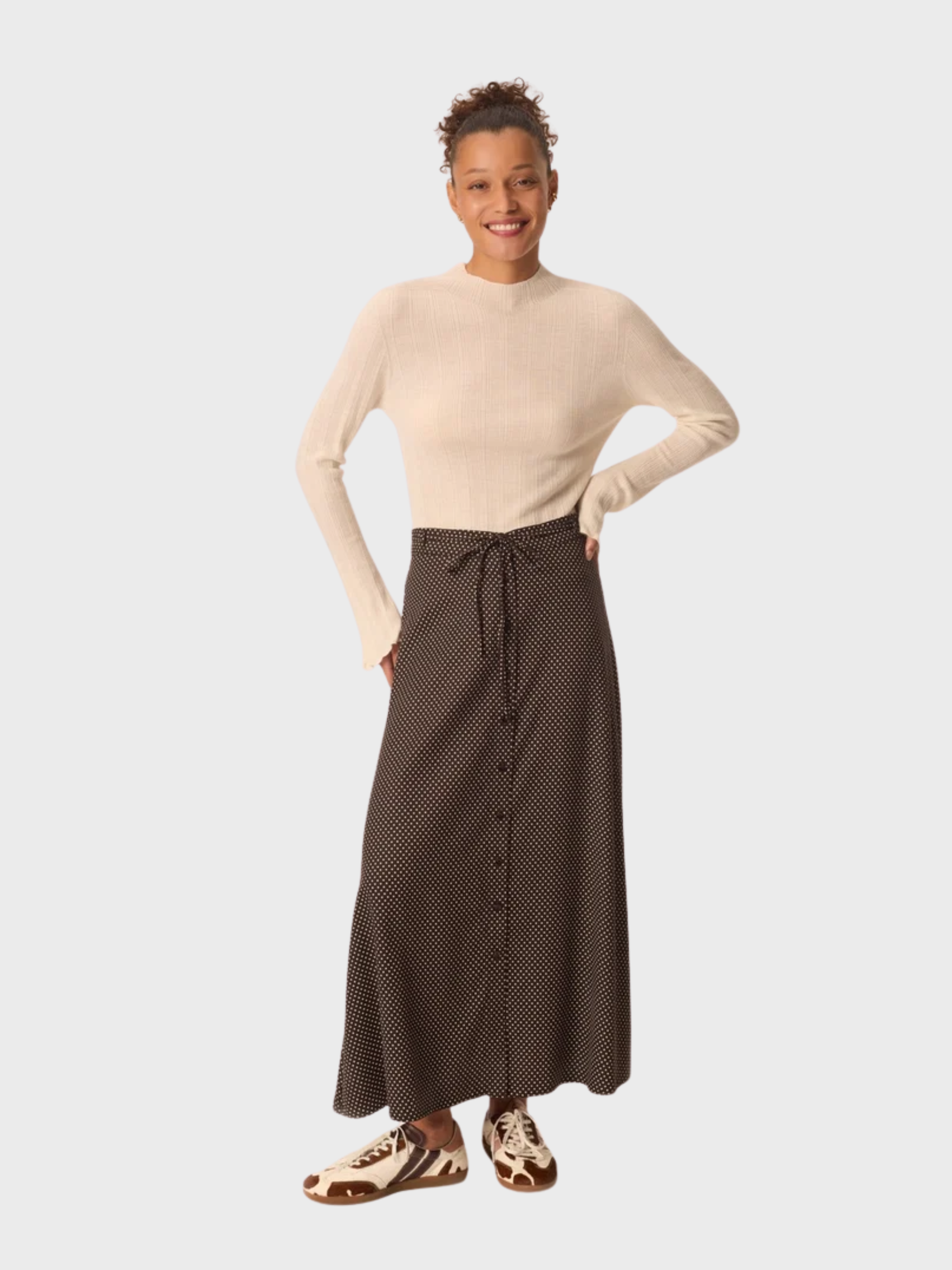 Des Petits Hauts Vanilla Skirt Pois-Dresses-West of Woodward Boutique-Vancouver-Canada
