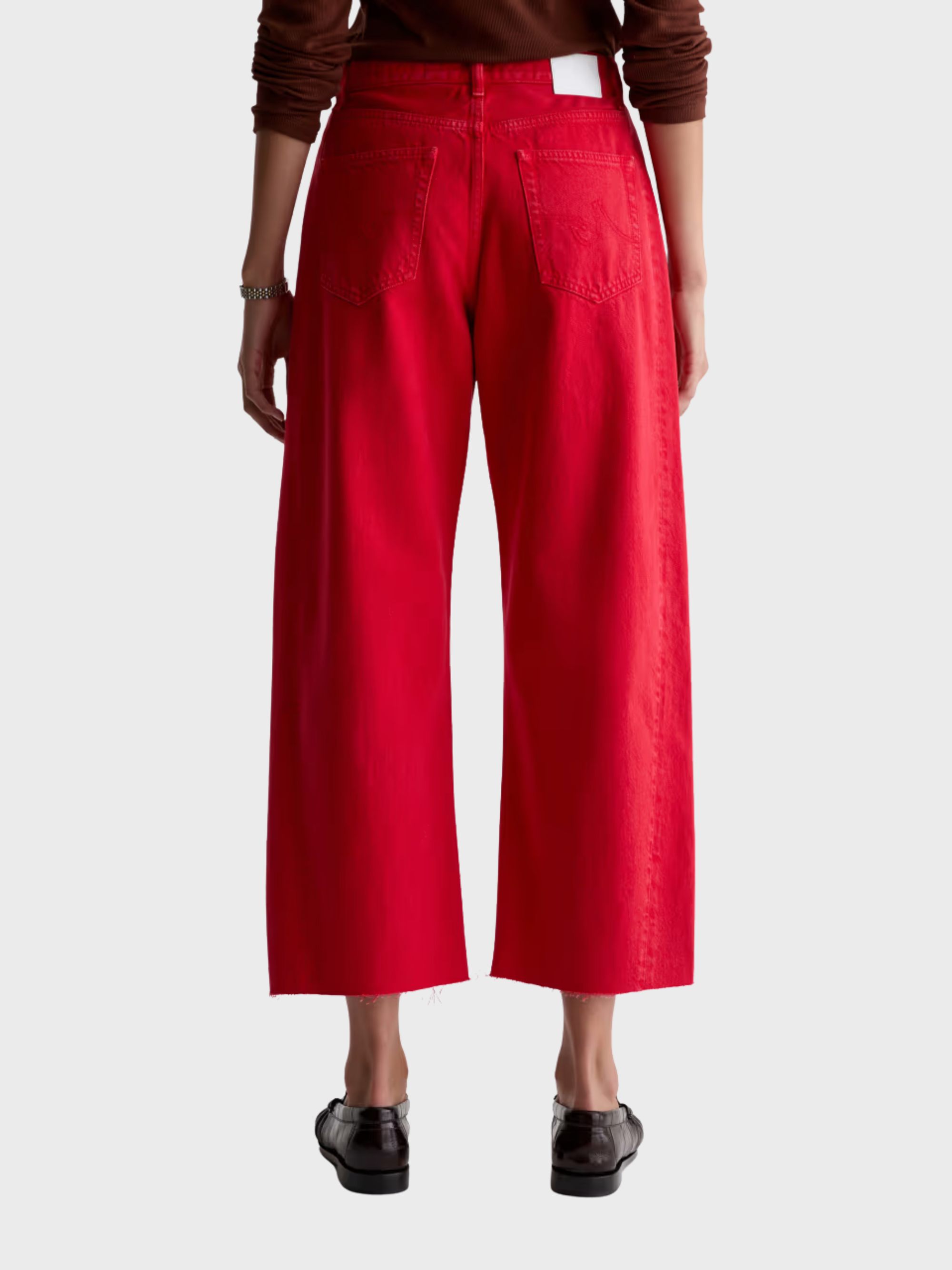 AG Hattie Crop Denim Jeans Recording Red-Denim-West of Woodward Boutique-Vancouver-Canada