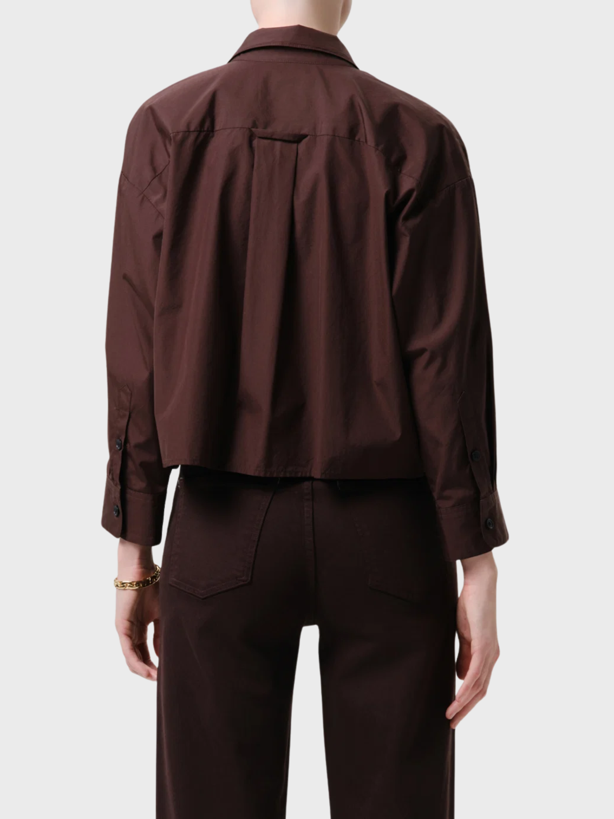Citizens of Humanity Petit Ami Shirt Brun-Shirts-West of Woodward Boutique-Vancouver-Canada