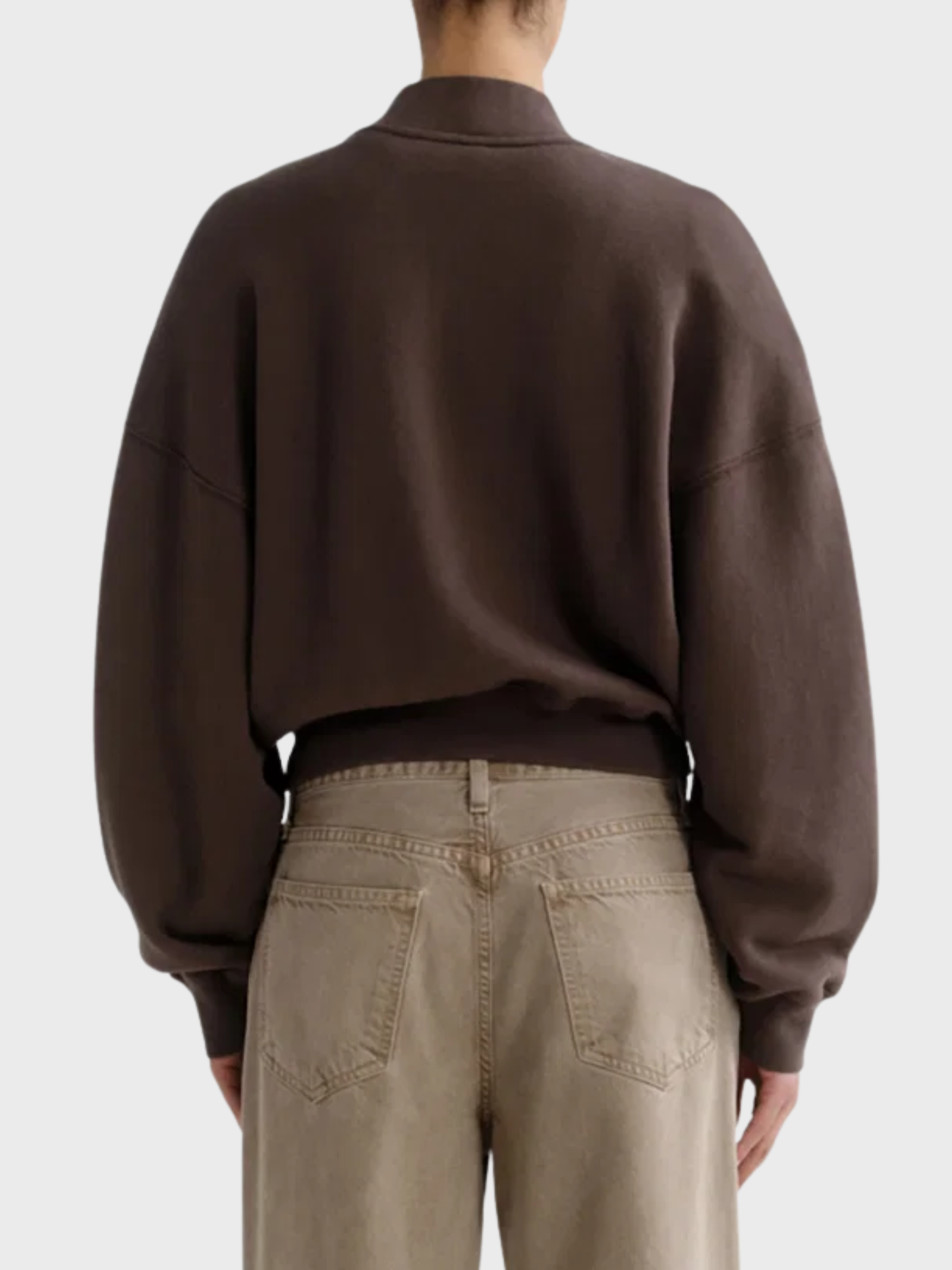 Agolde Tess Sweatshirt Bracken Dusty Brown-Sweatshirts-West of Woodward Boutique-Vancouver-Canada