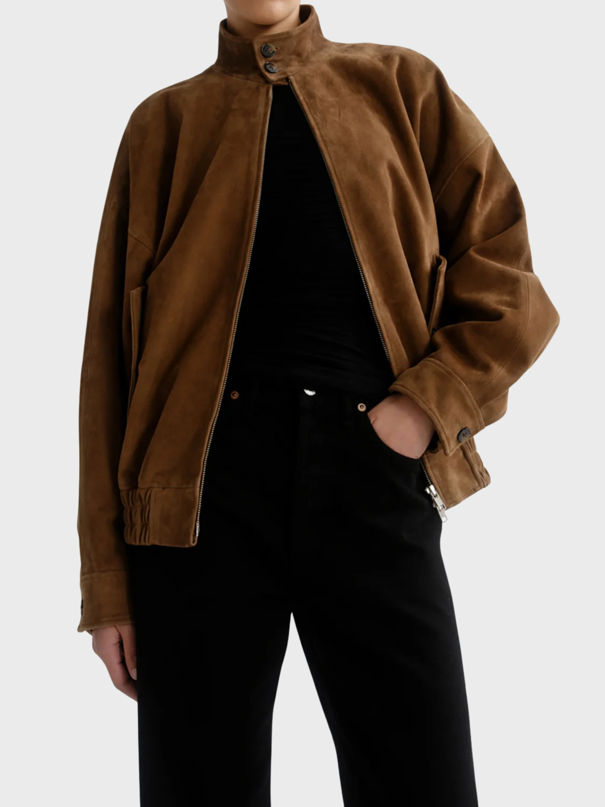 Agolde Blair Jacket Pecan-Jackets-West of Woodward Boutique-Vancouver-Canada