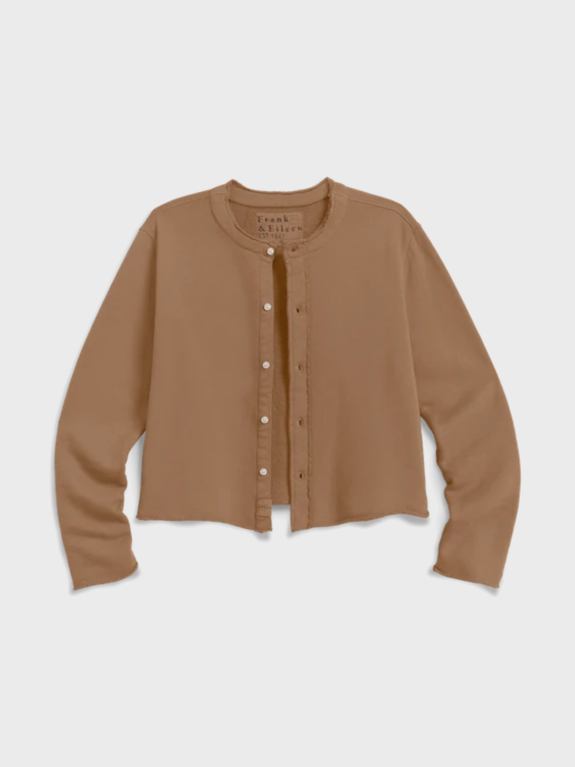 Frank & Eileen Jackie T-shirt Cardigan Chai-T-Shirts-West of Woodward Boutique-Vancouver-Canada