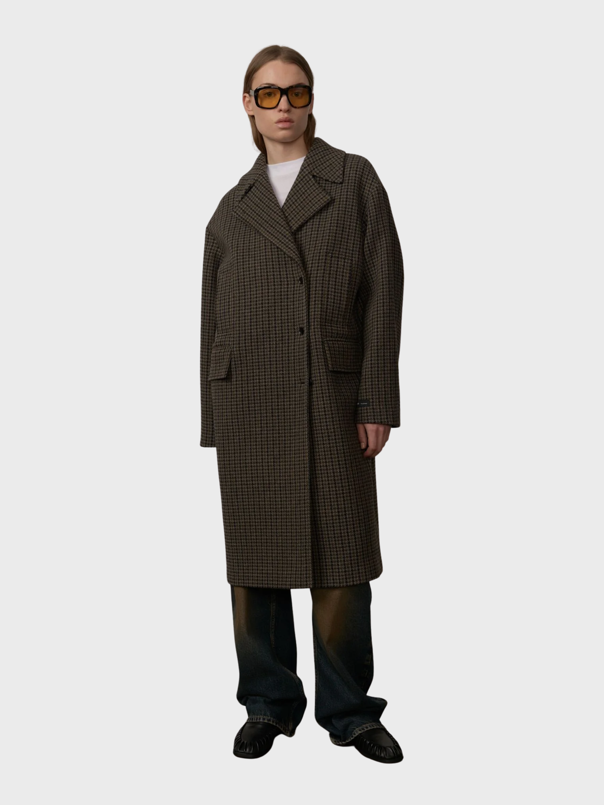 Herskind Cat Coat Checks-Coats-West of Woodward Boutique-Vancouver-Canada