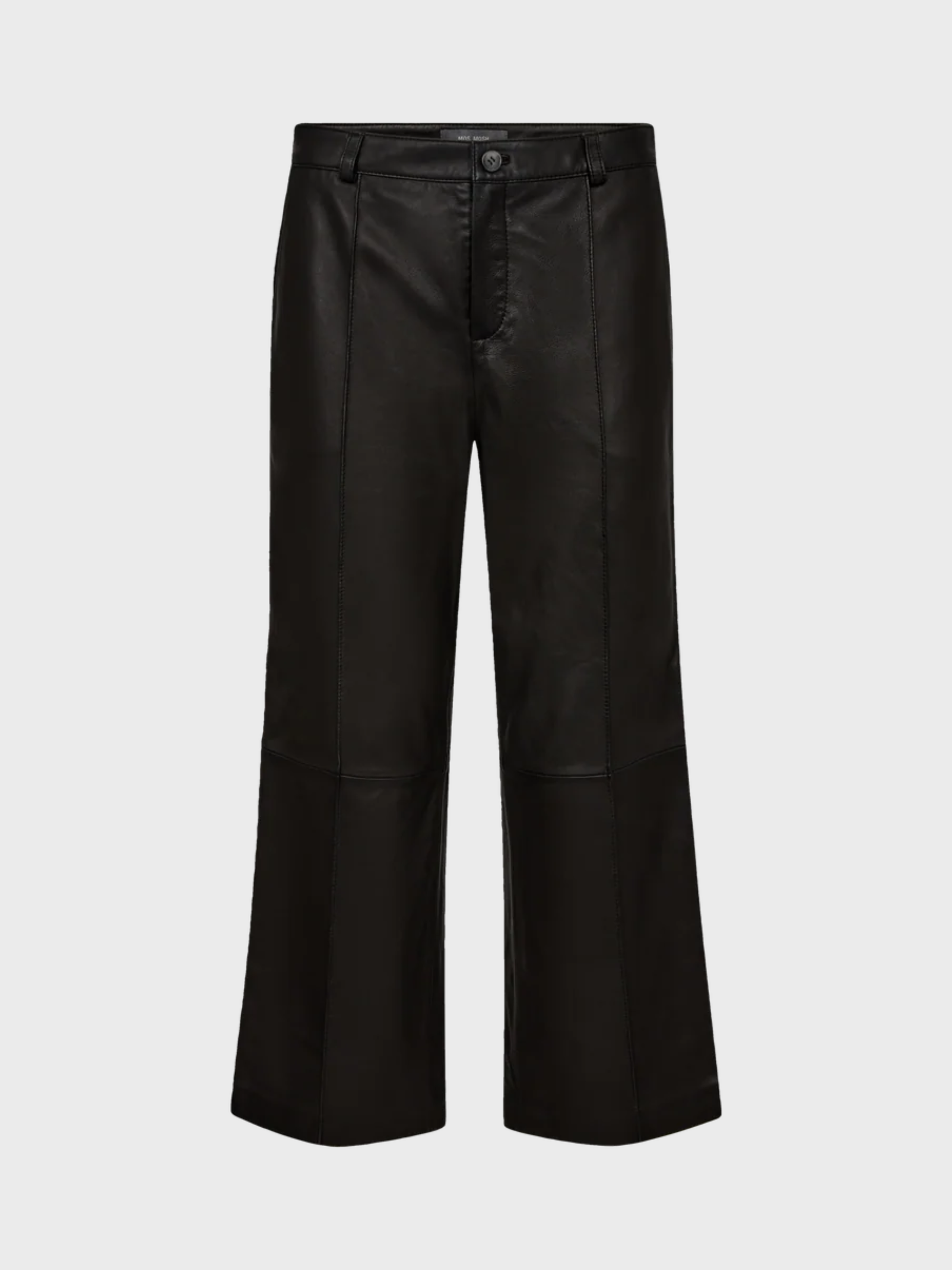 Mos Mosh Como Leather Pant Black-Pants-West of Woodward Boutique-Vancouver-Canada
