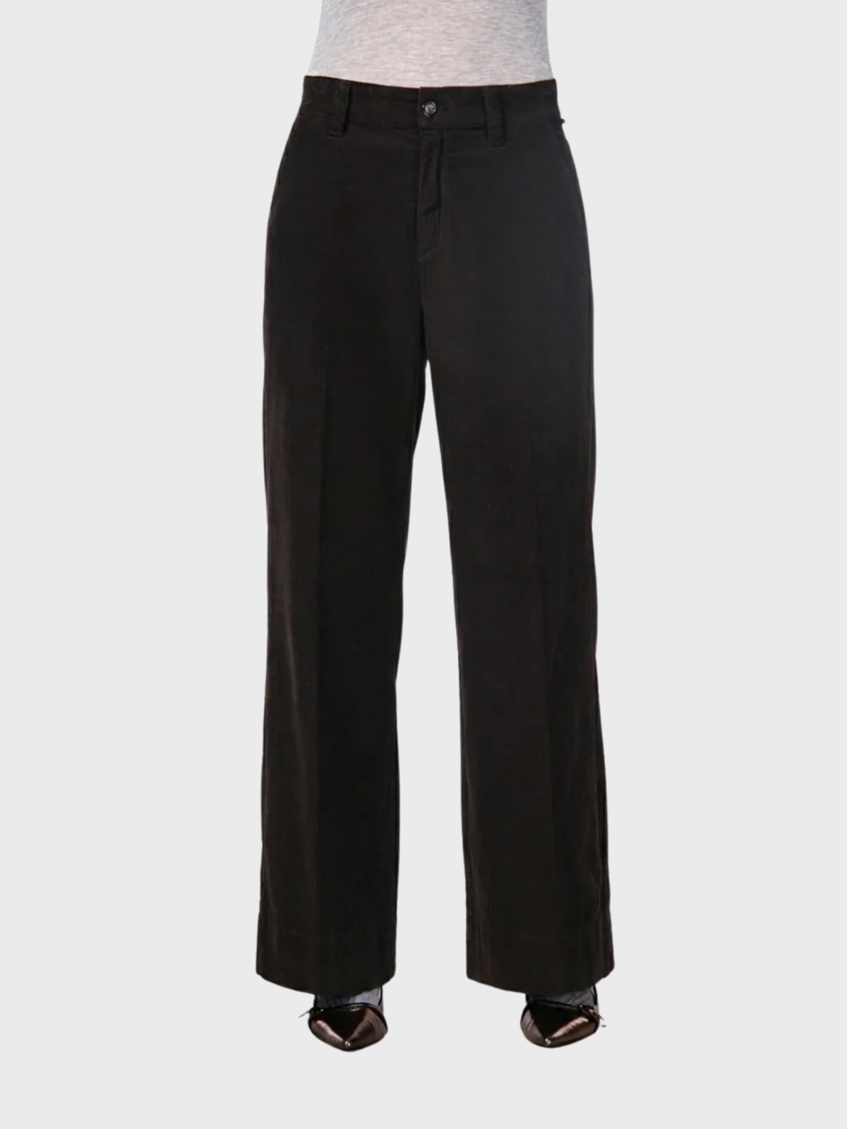 Masons New York Wide Pant Marrone Brown-Pants-West of Woodward Boutique-Vancouver-Canada
