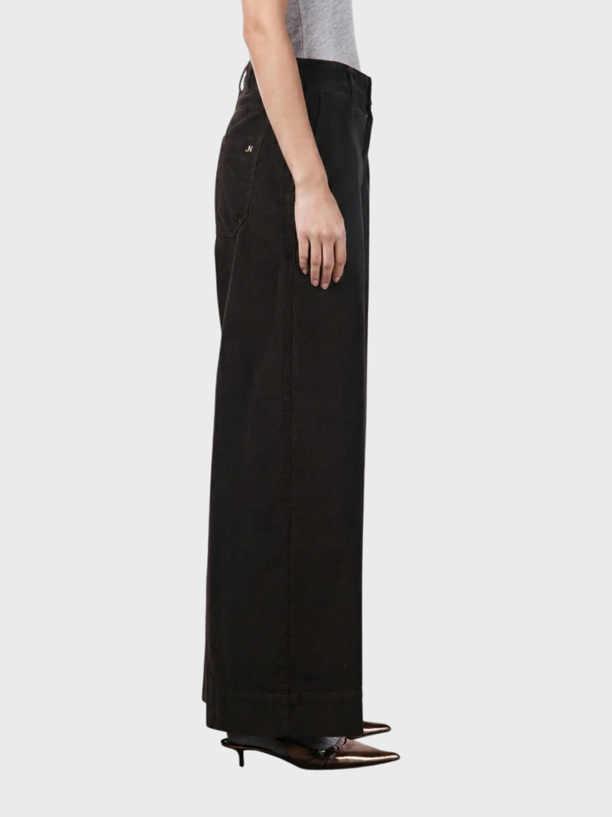 Masons New York Wide Pant Marrone Brown-Pants-West of Woodward Boutique-Vancouver-Canada